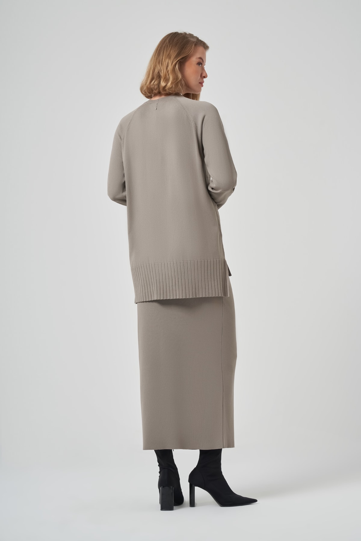 NUSS LOOK ETEKLİ TAKIM - GRİ