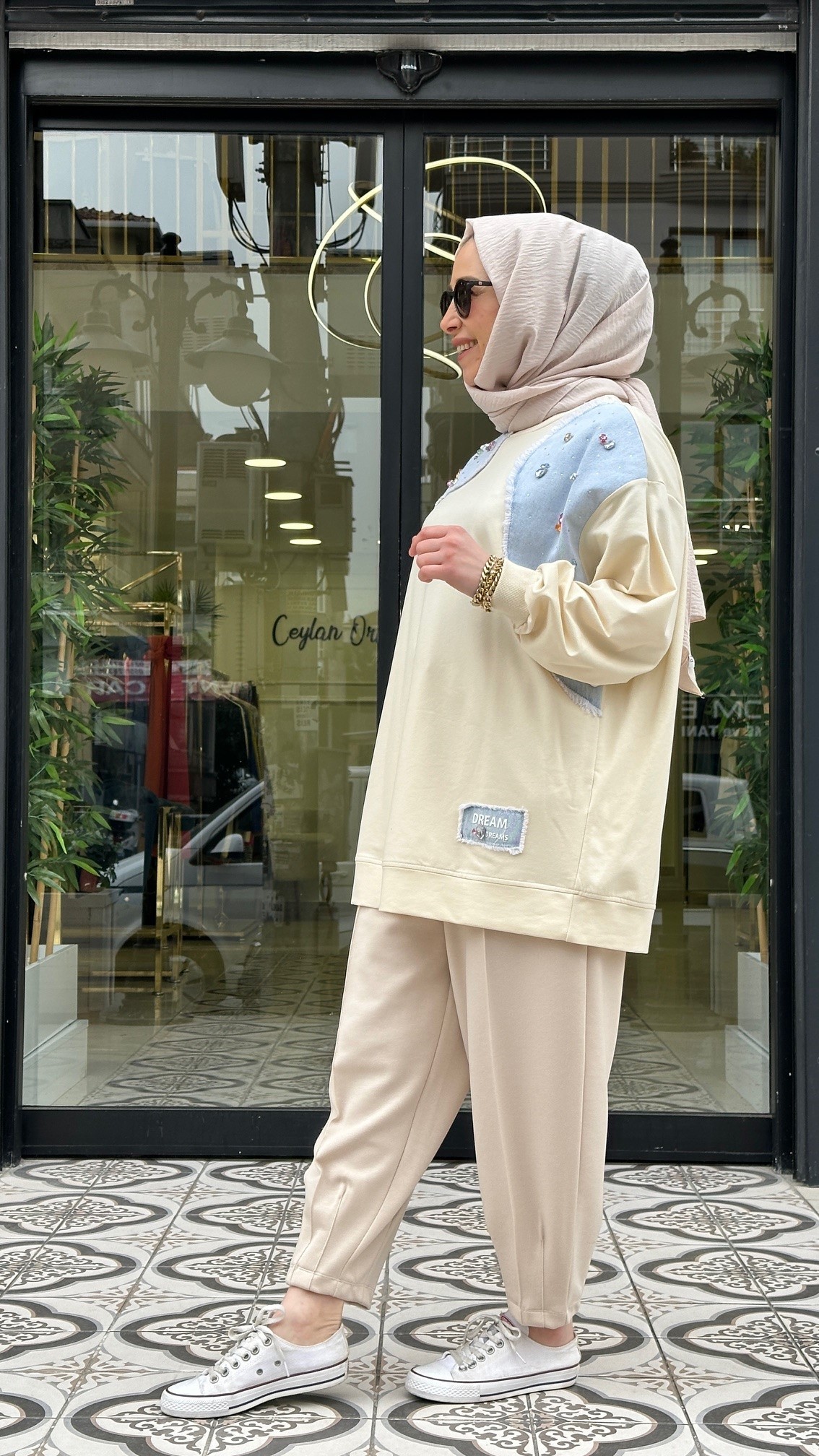 DREAMS KOT GARNİLİ TAŞLI SWEAT
