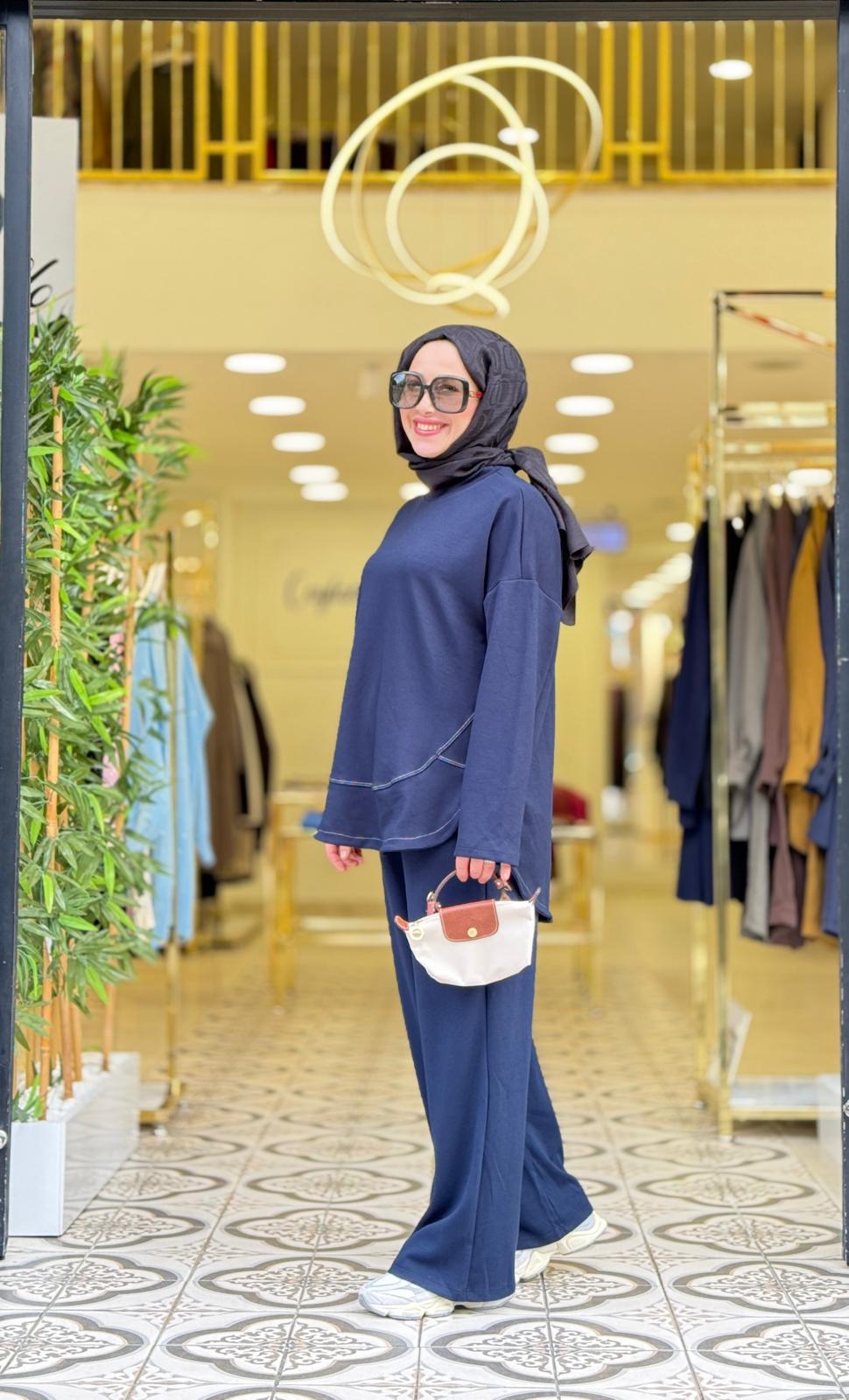 DORA PANTOLON TAKIM - LACİVERT