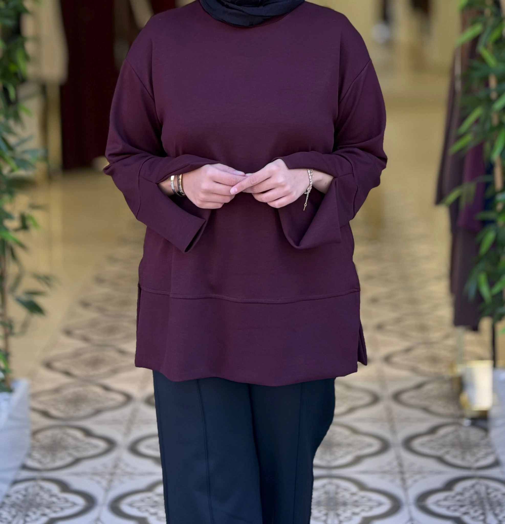 MERAL SWEATSHİRT - BORDO