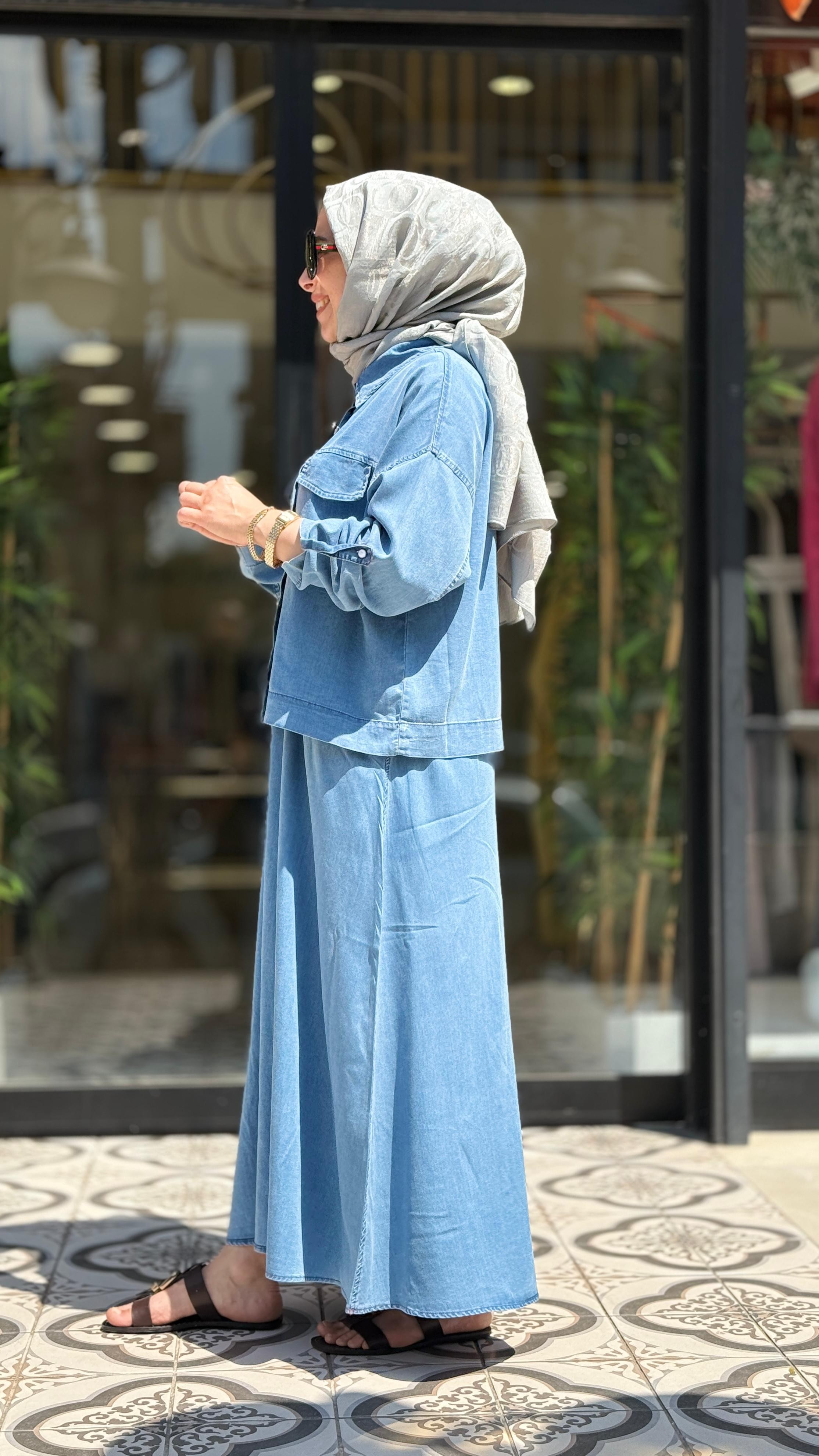 BEYZA ETEKLİ TAKIM - MAVİ