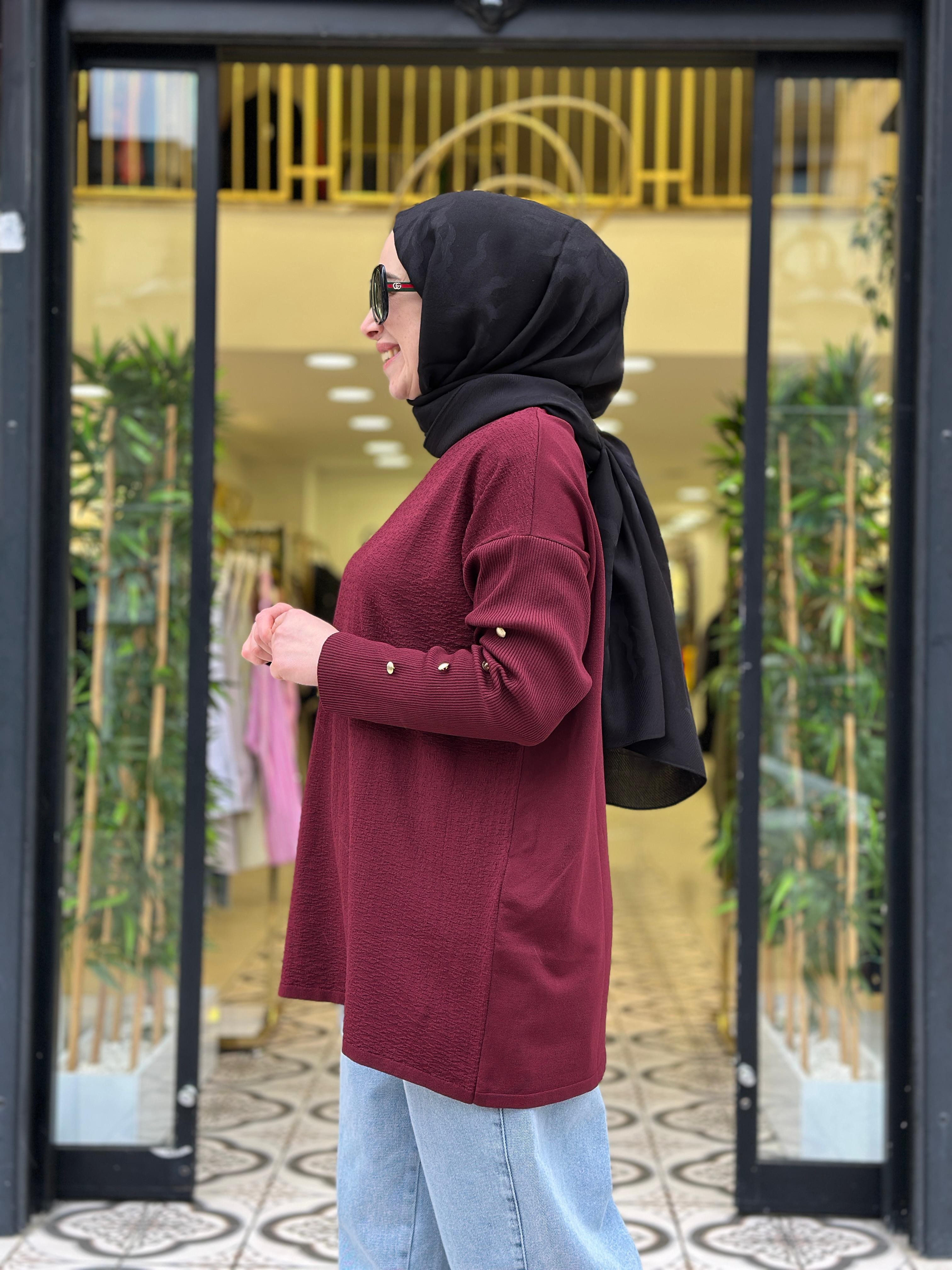 BEST MERSERİZE TUNİK - BORDO