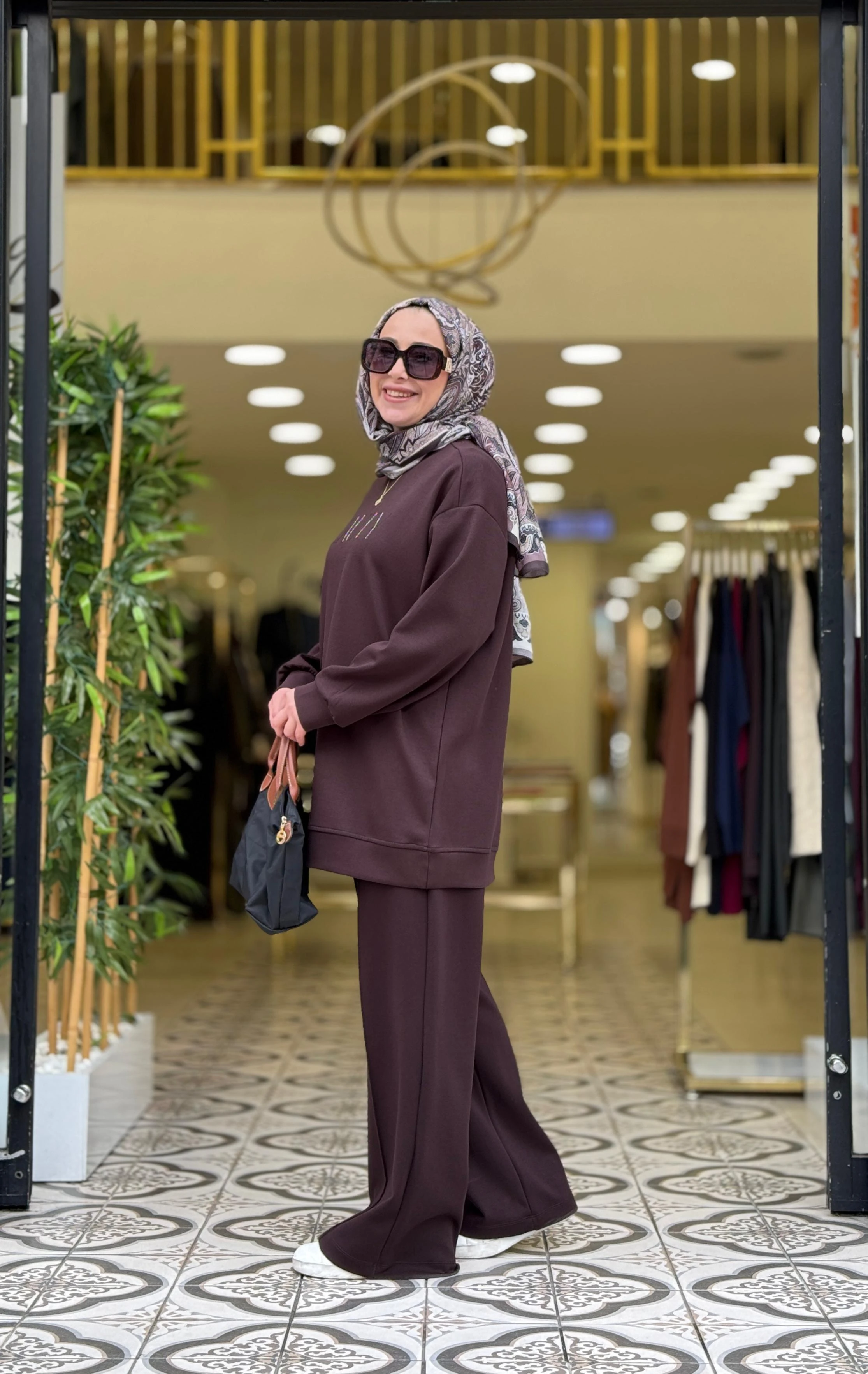 BEAUTY PANTOLONLU TAKIM - KAHVE