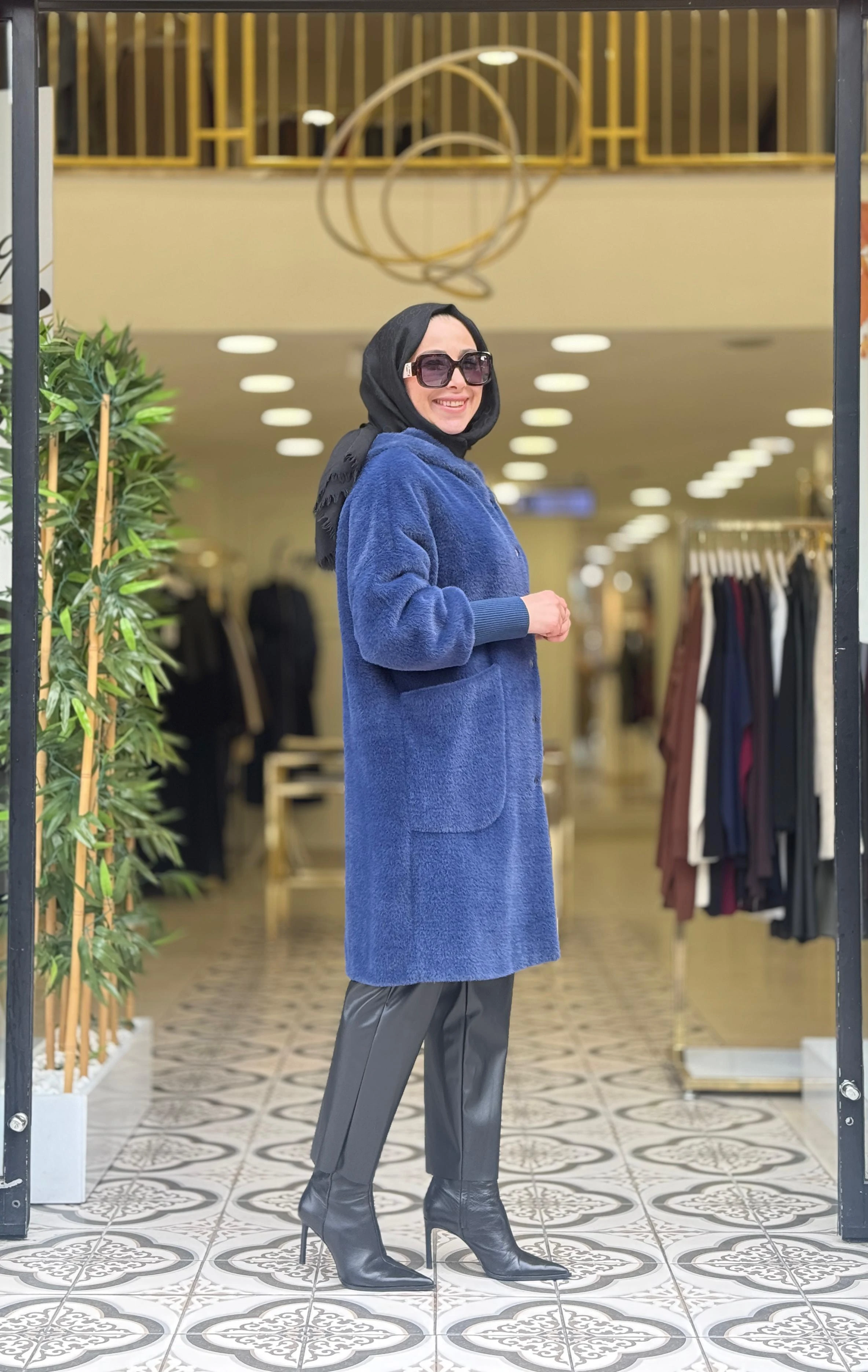 ESNA ANGORA KABAN - LACİVERT