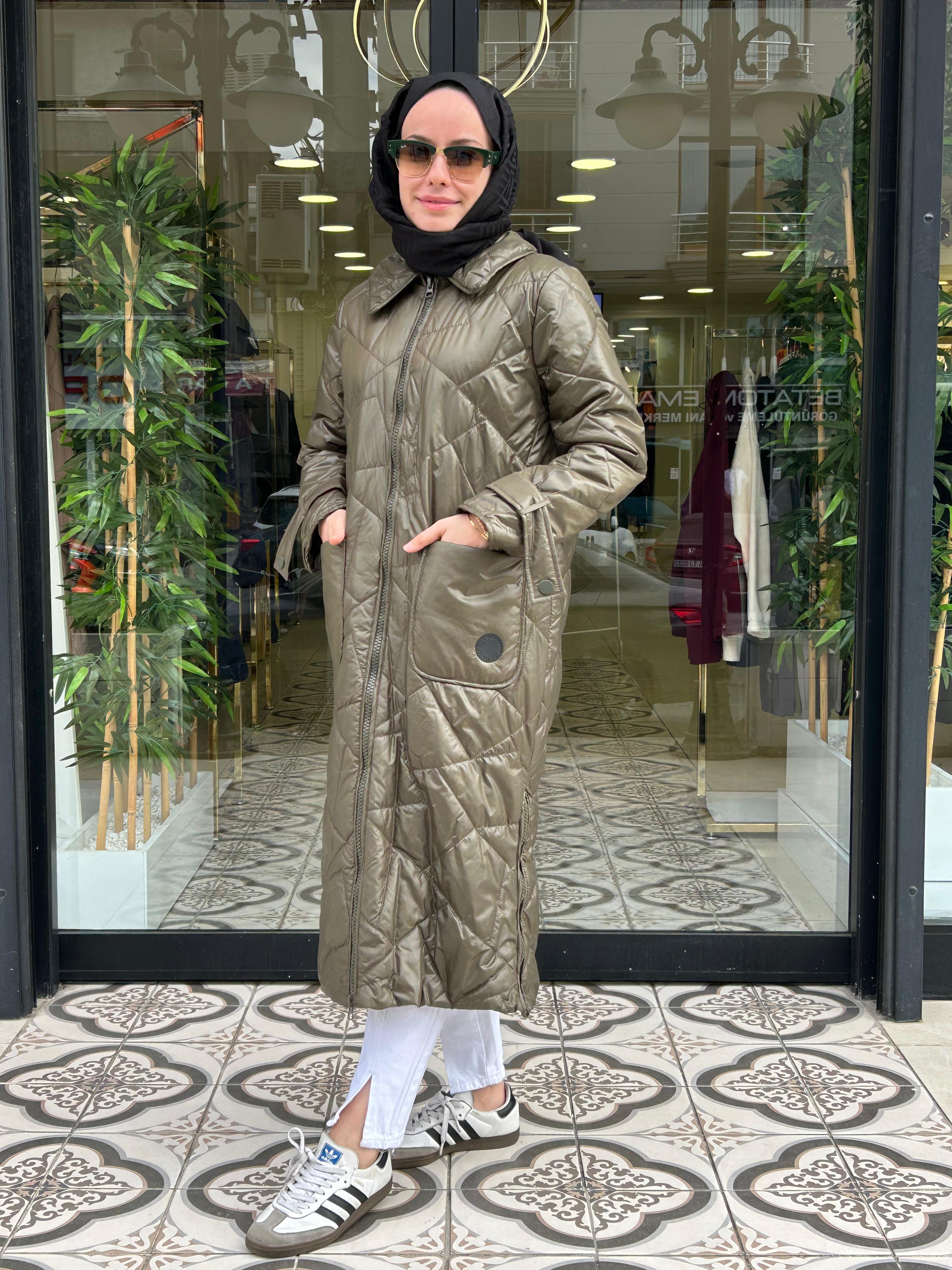 EVO UZUN BİYELİ KAPİTONE MONT - HAKİ