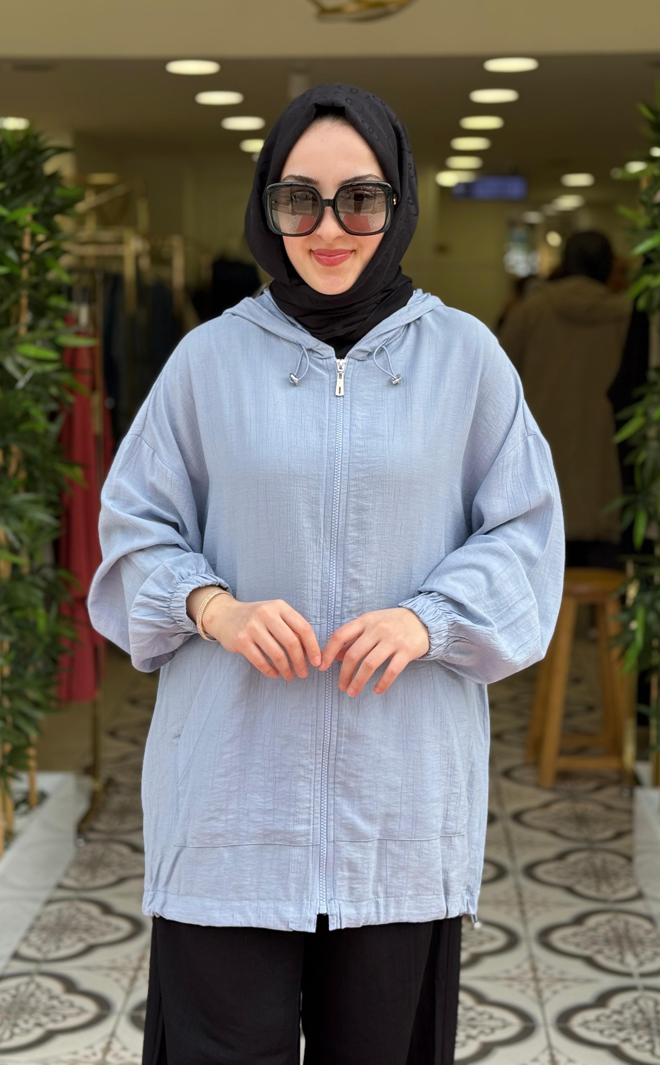 LİZBON BOMBER CEKET - BEBE MAVİ