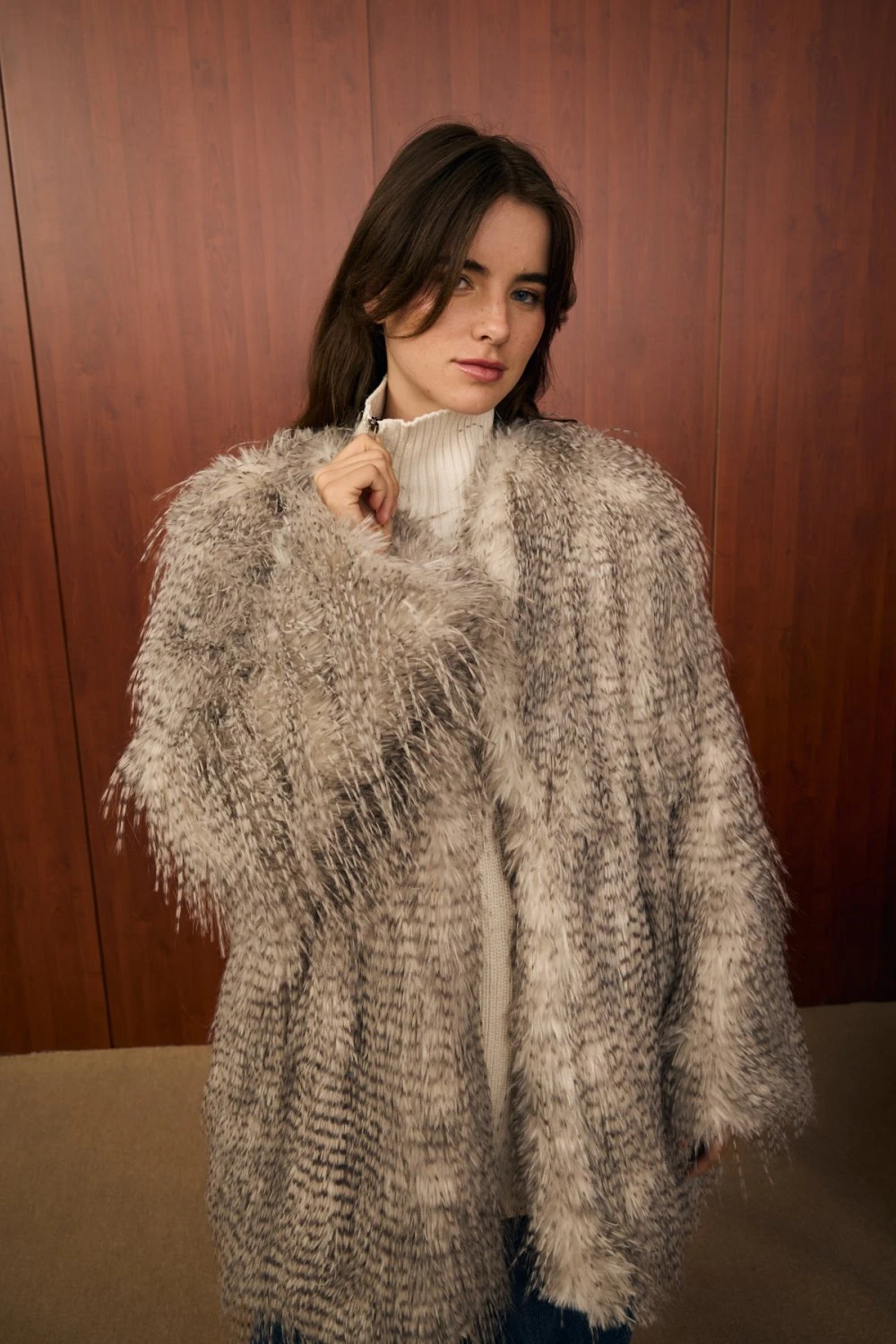 MERWİSH KÜRK - GRİ