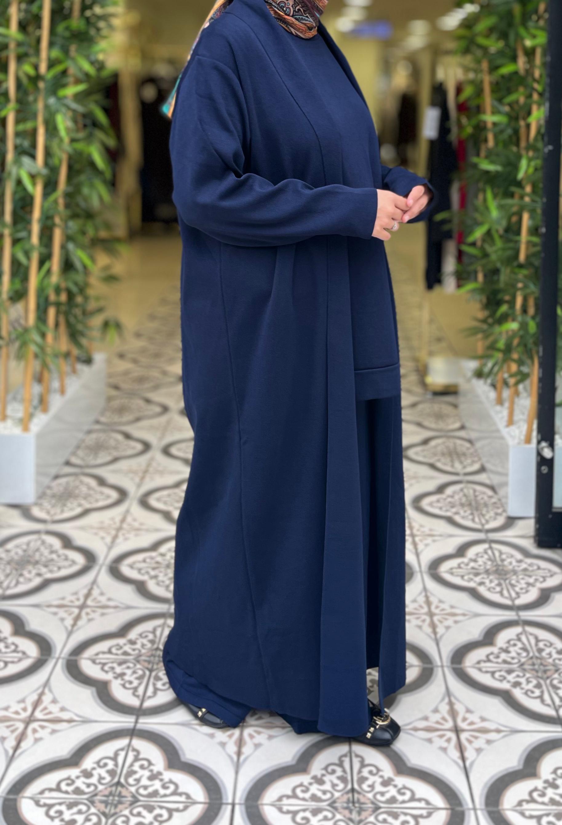 KNIT MİHRİ PANTOLON TAKIM - LACİVERT