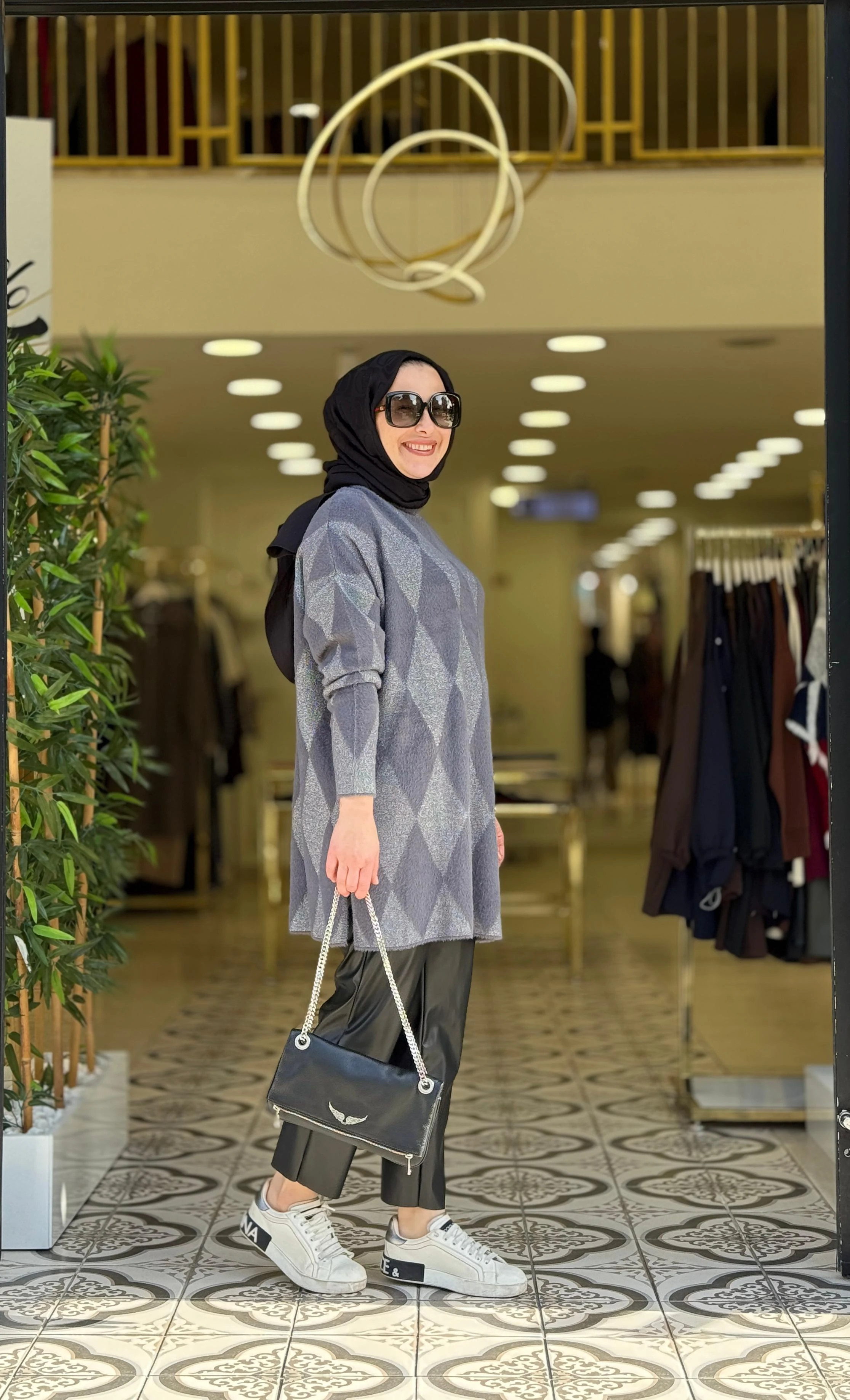 ASNA TRİKO TUNİK - FÜME