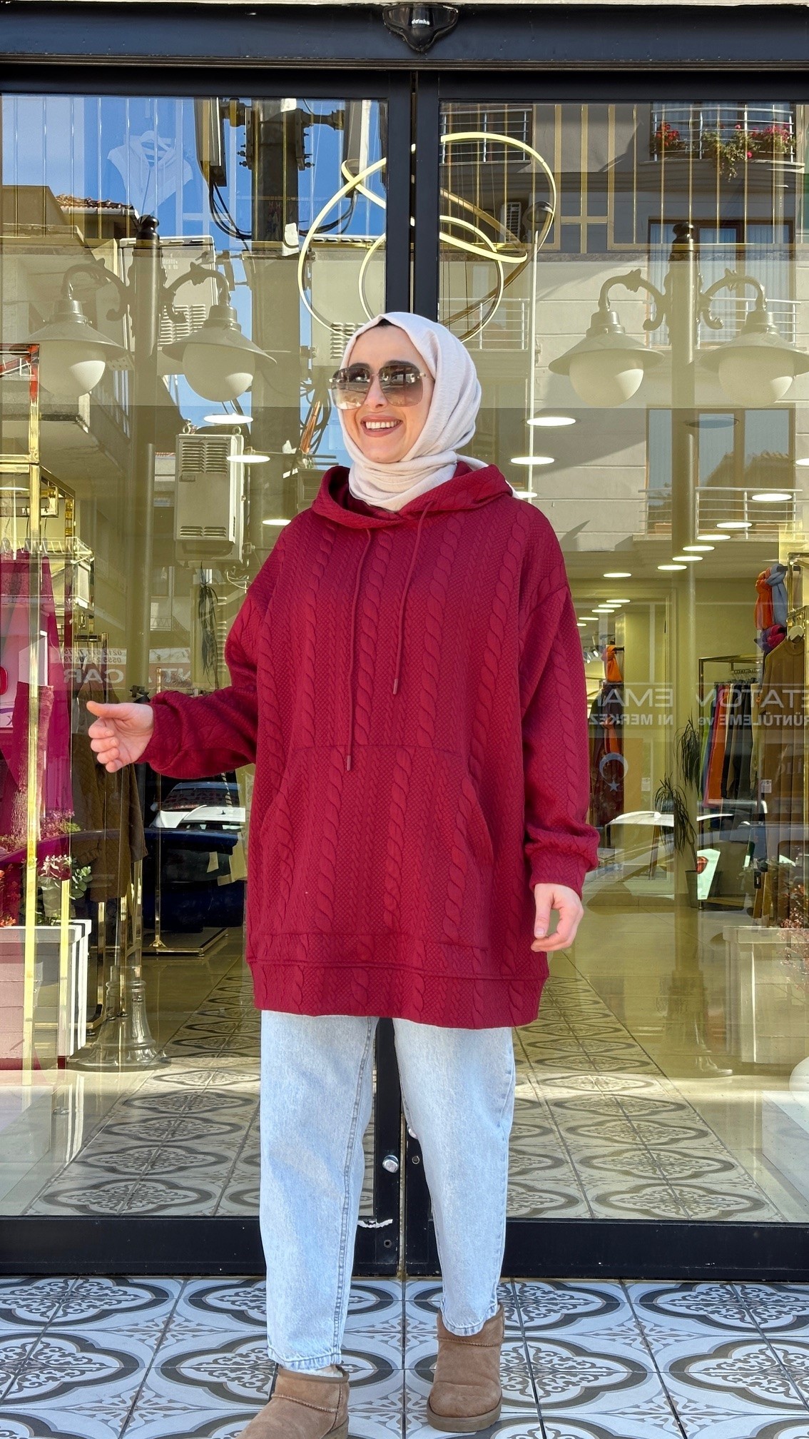 TARABYA ÖRGÜ MODELLİ SWEAT