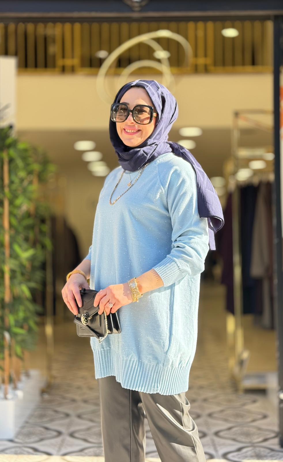 MİST TRİKO TUNİK - BEBE MAVİ