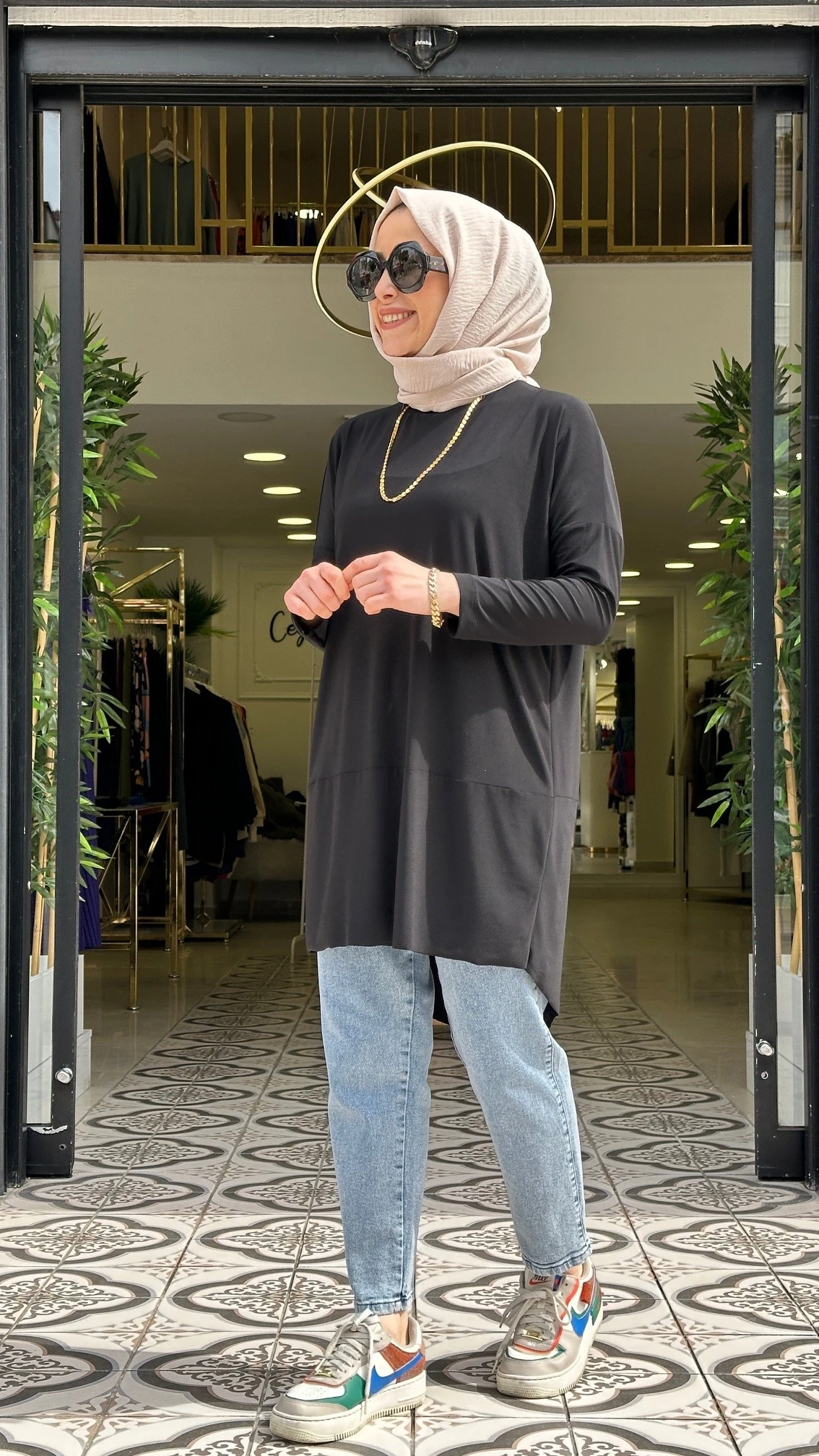 MAKAS  SANDY TUNİK - SİYAH