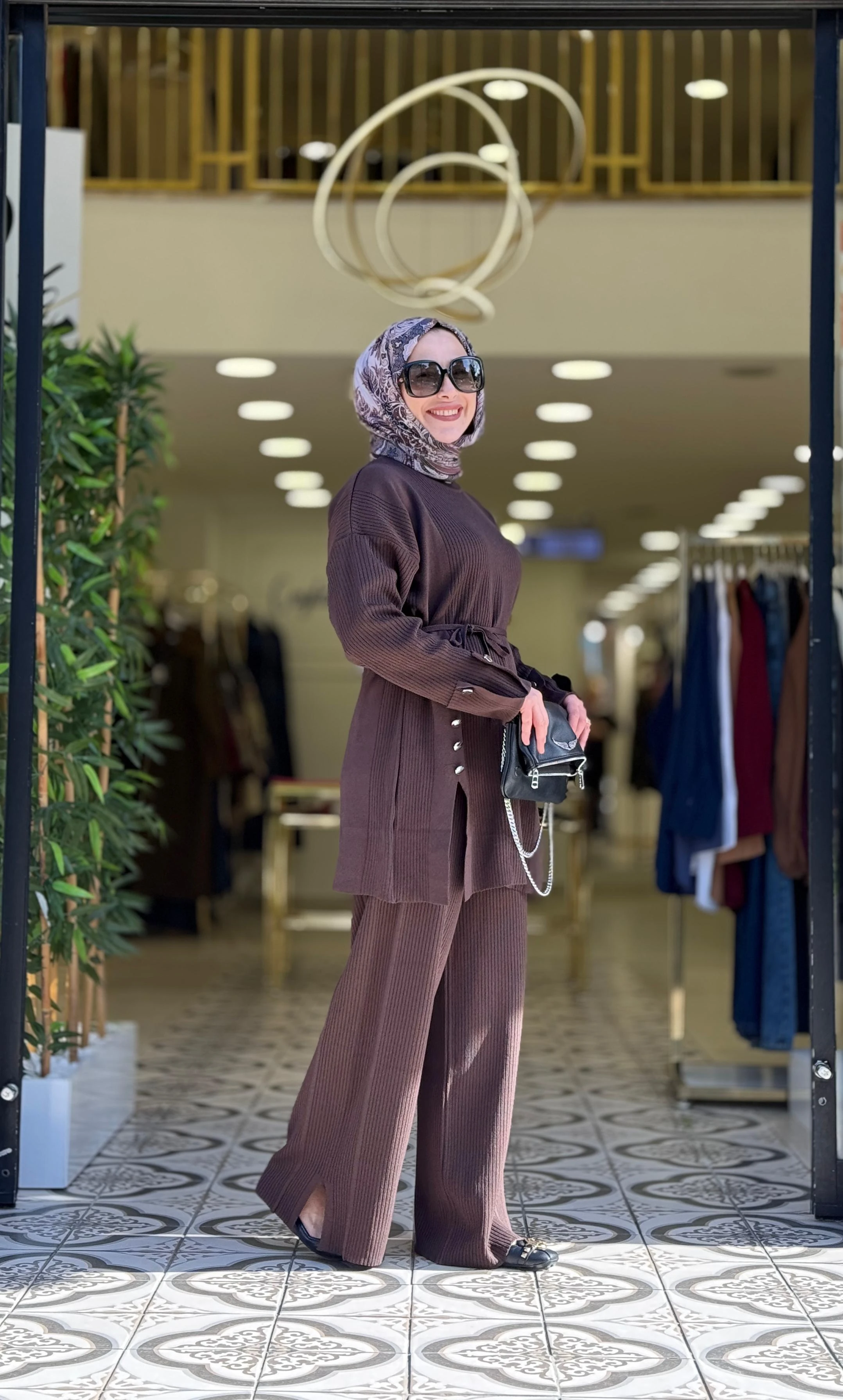 ZÜLAL TRİKO TAKIM - KAHVE