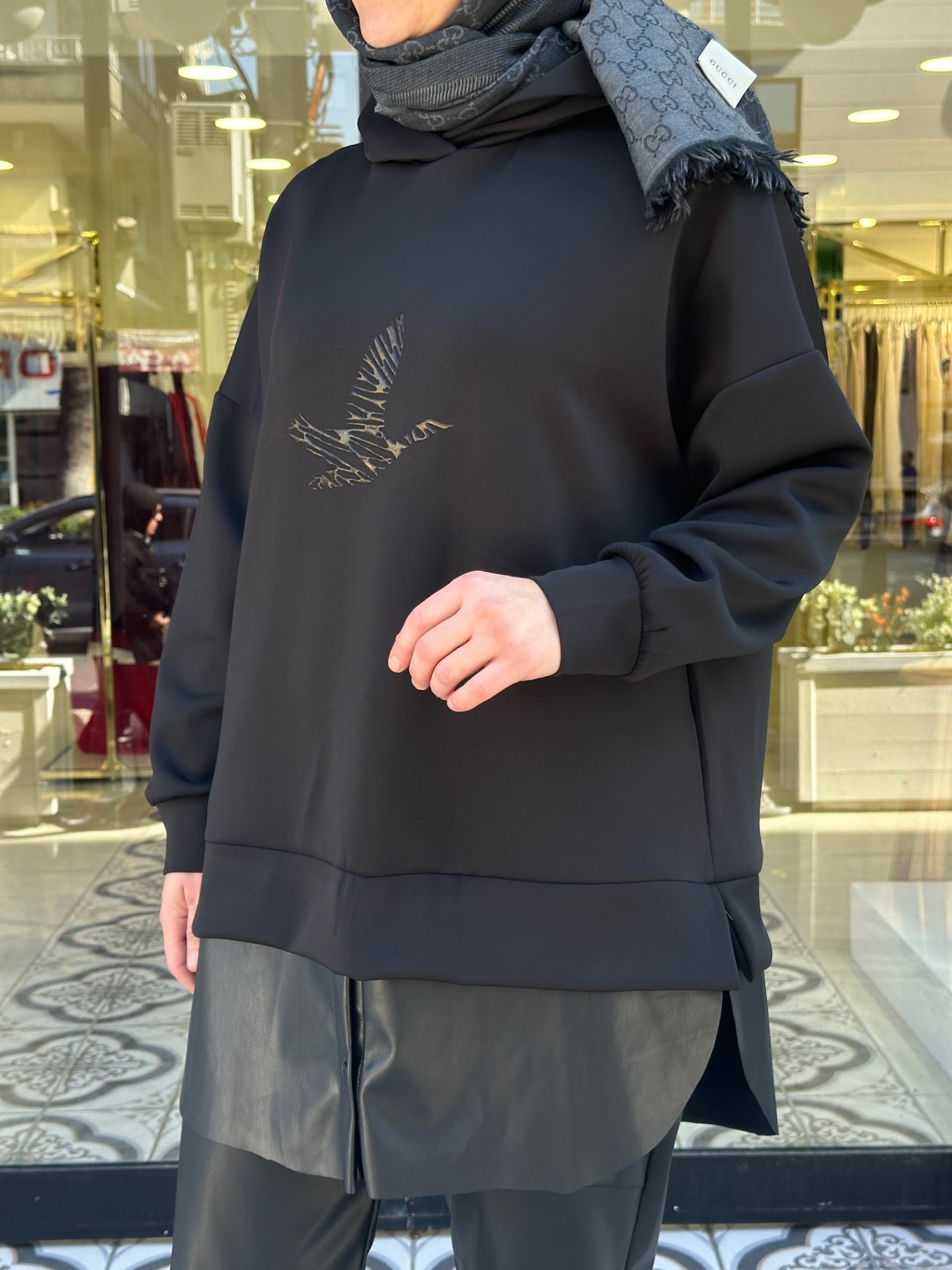 ANKA DERİ İÇLİKLİ SWEAT