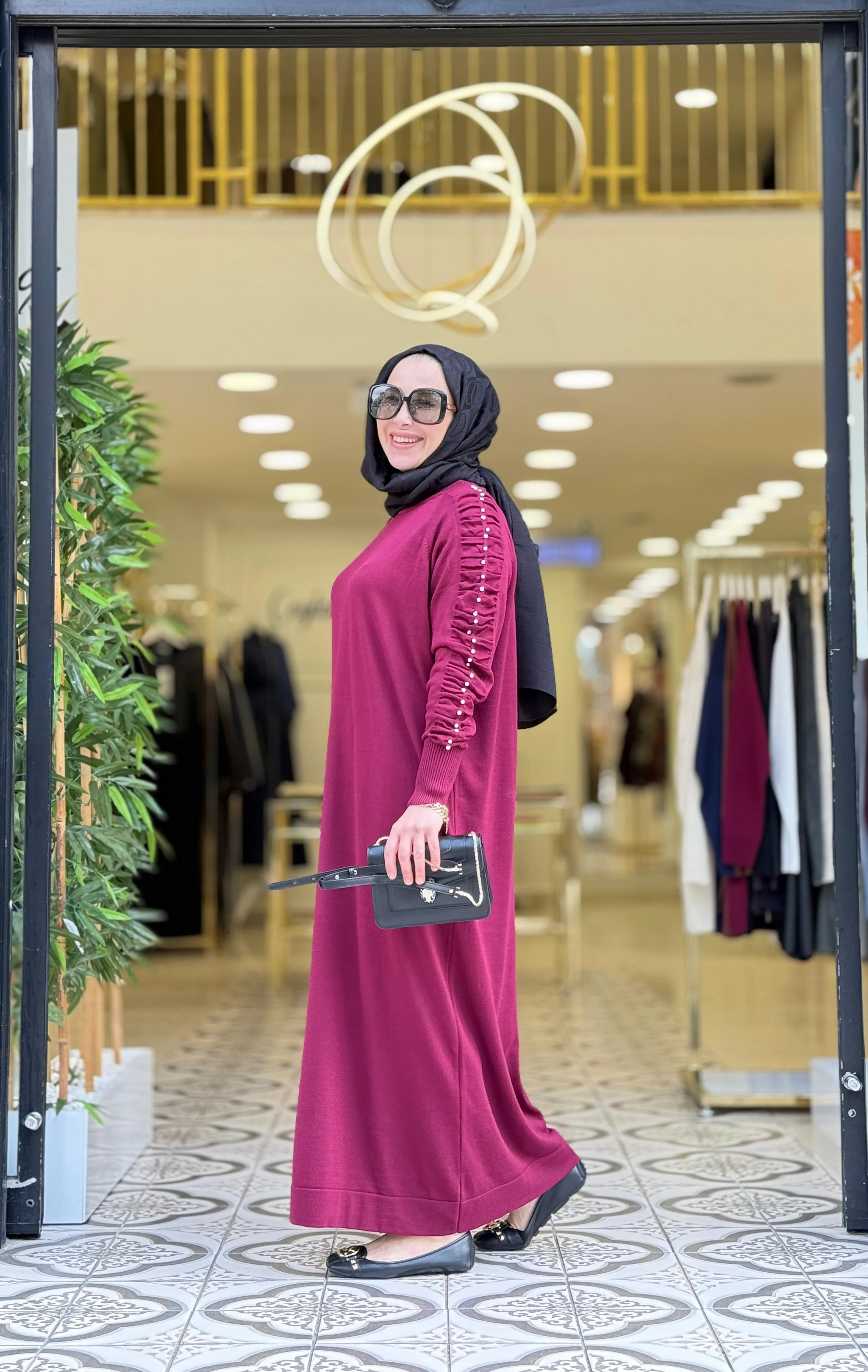 SENORA ELBİSE - BORDO