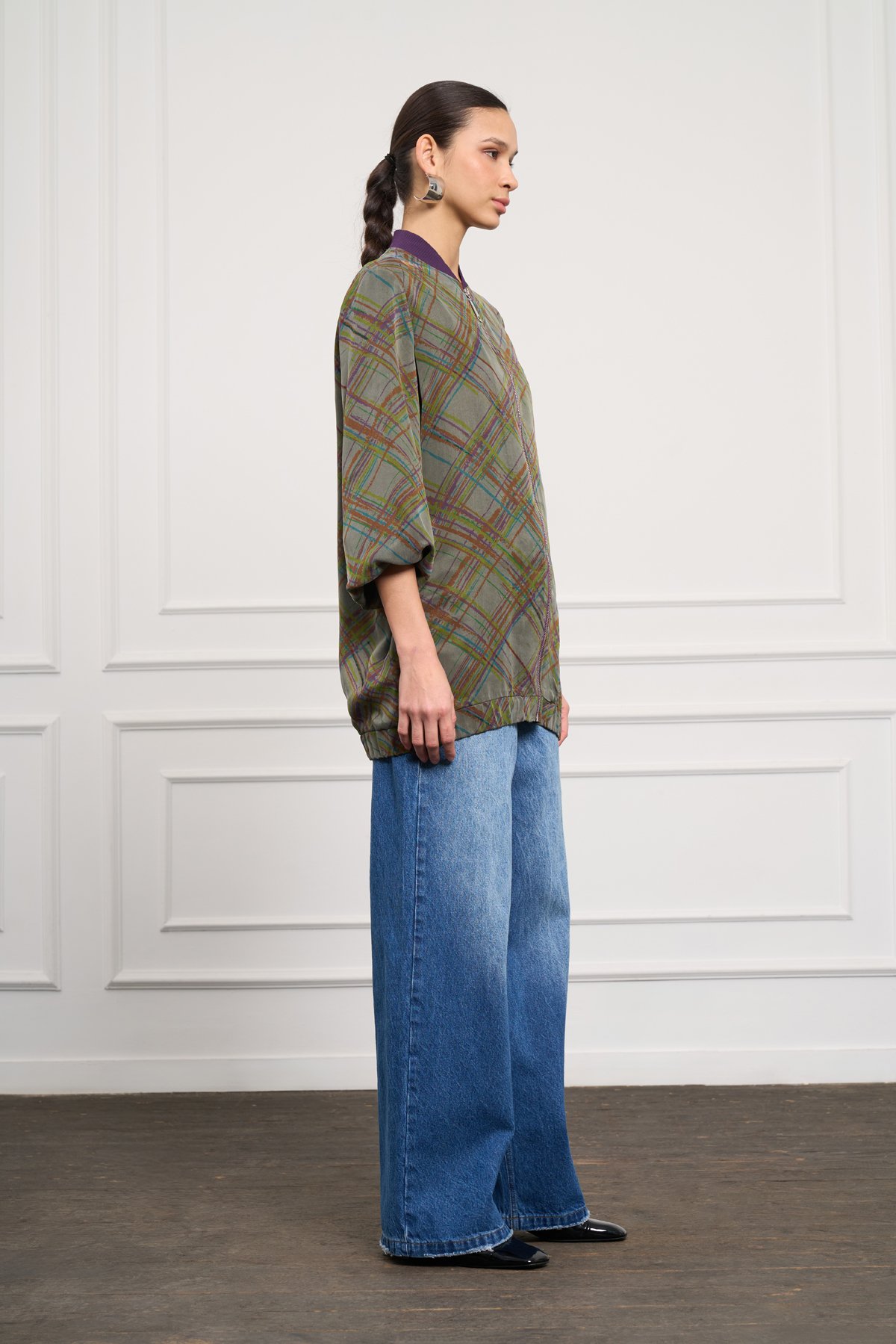 NUSS LEA BOMBER KAP - HAKİ