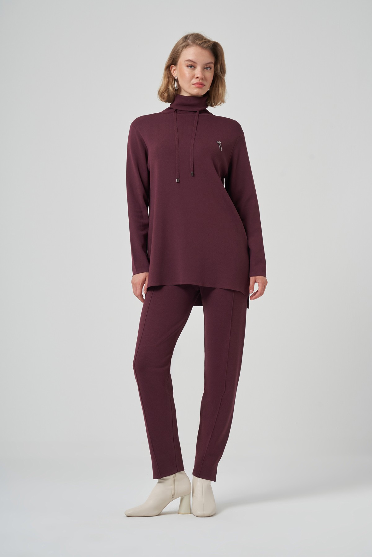 NUSS ALOFİ PANTOLON TAKIM - BORDO
