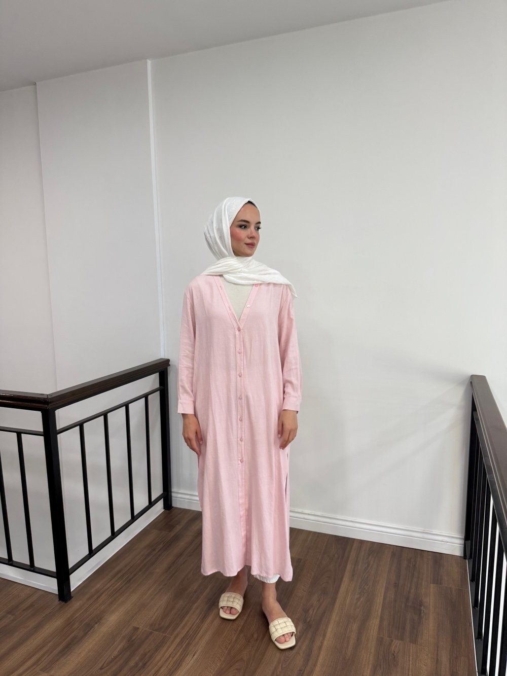 MERWİSH MALDİV GÖMLEK - PEMBE