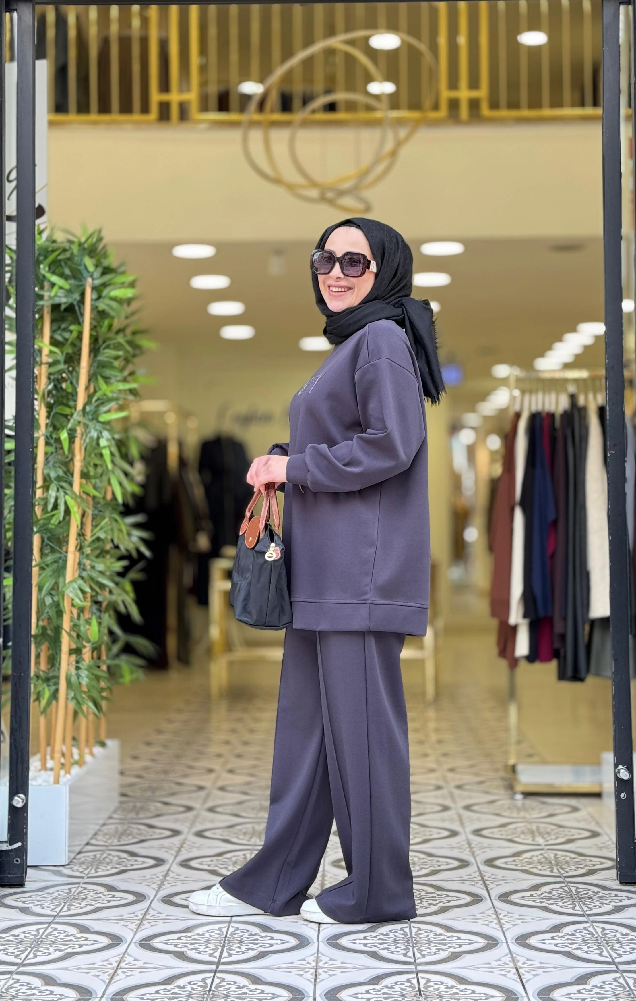 BEAUTY PANTOLONLU TAKIM - ANTRASİT