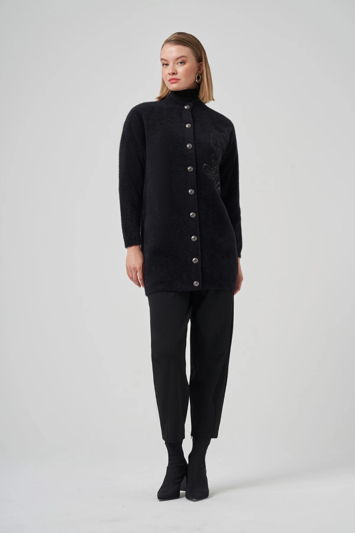 NUSS ZAYNA ANGORA HIRKA - SİYAH