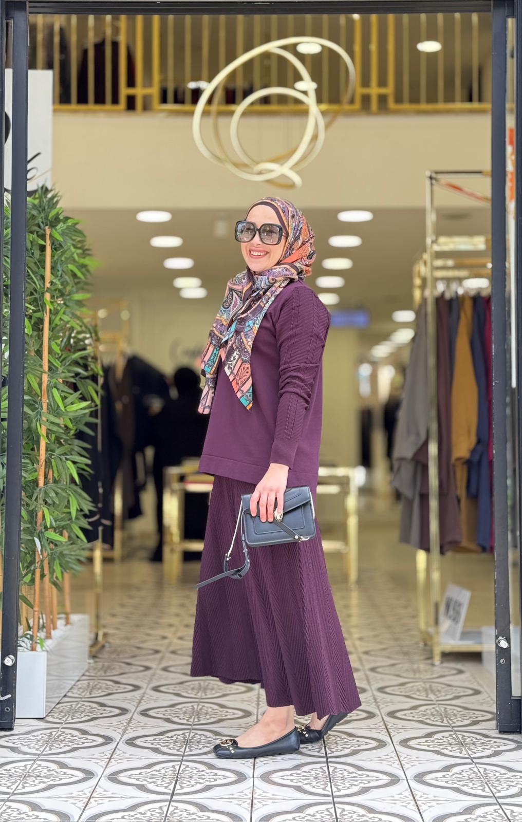 NEHİR ETEKLİ TAKIM - MÜRDÜN