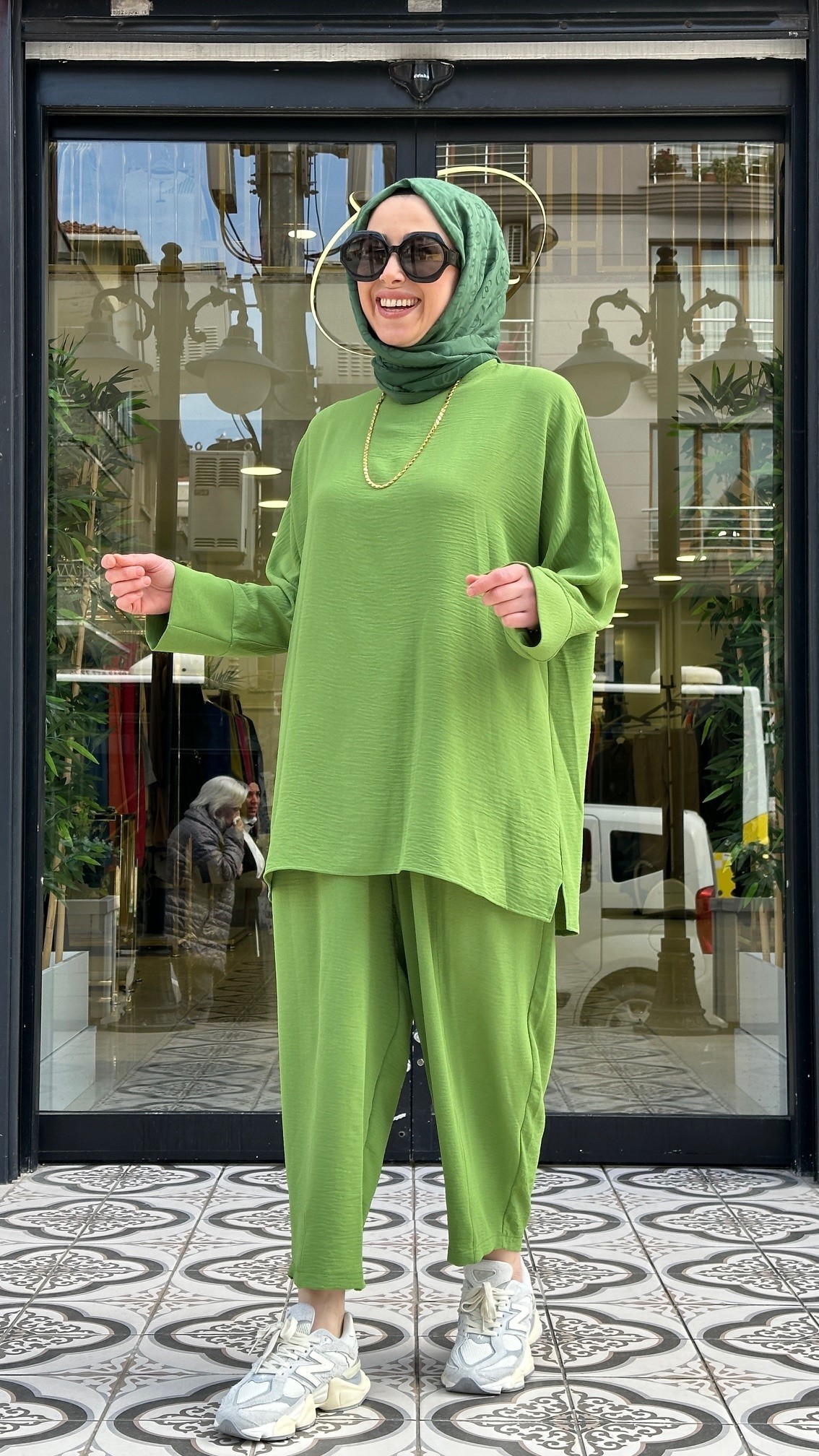 EFİL ŞALVAR TAKIM - YEŞİL