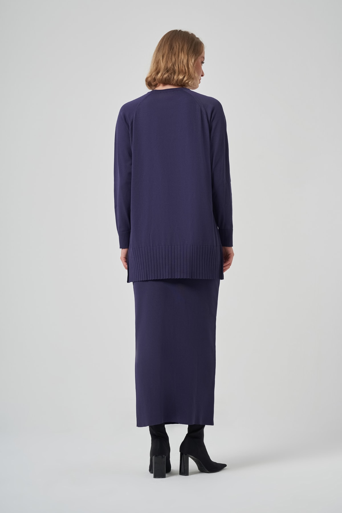 NUSS LOOK ETEKLİ TAKIM - LACİVERT