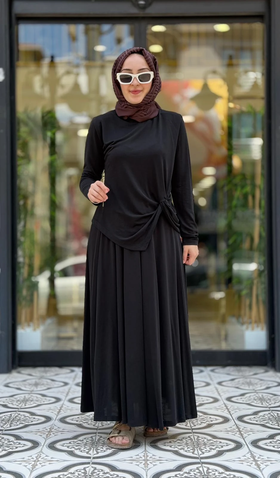 MADONNA ETEKLİ TAKIM - SİYAH