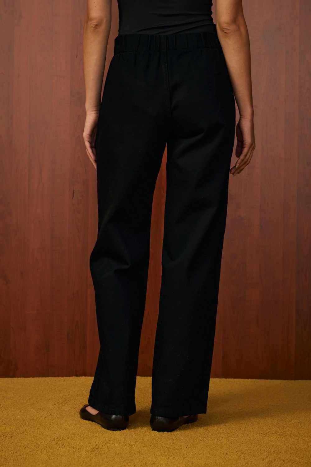 MERWİSH PALAZZO TAŞLI DENİM - SİYAH