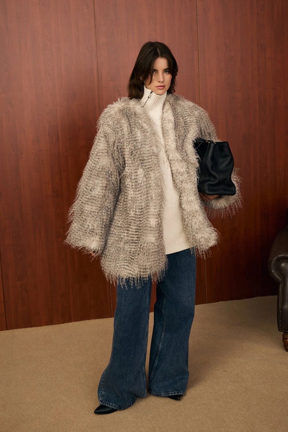 MERWİSH KÜRK - GRİ