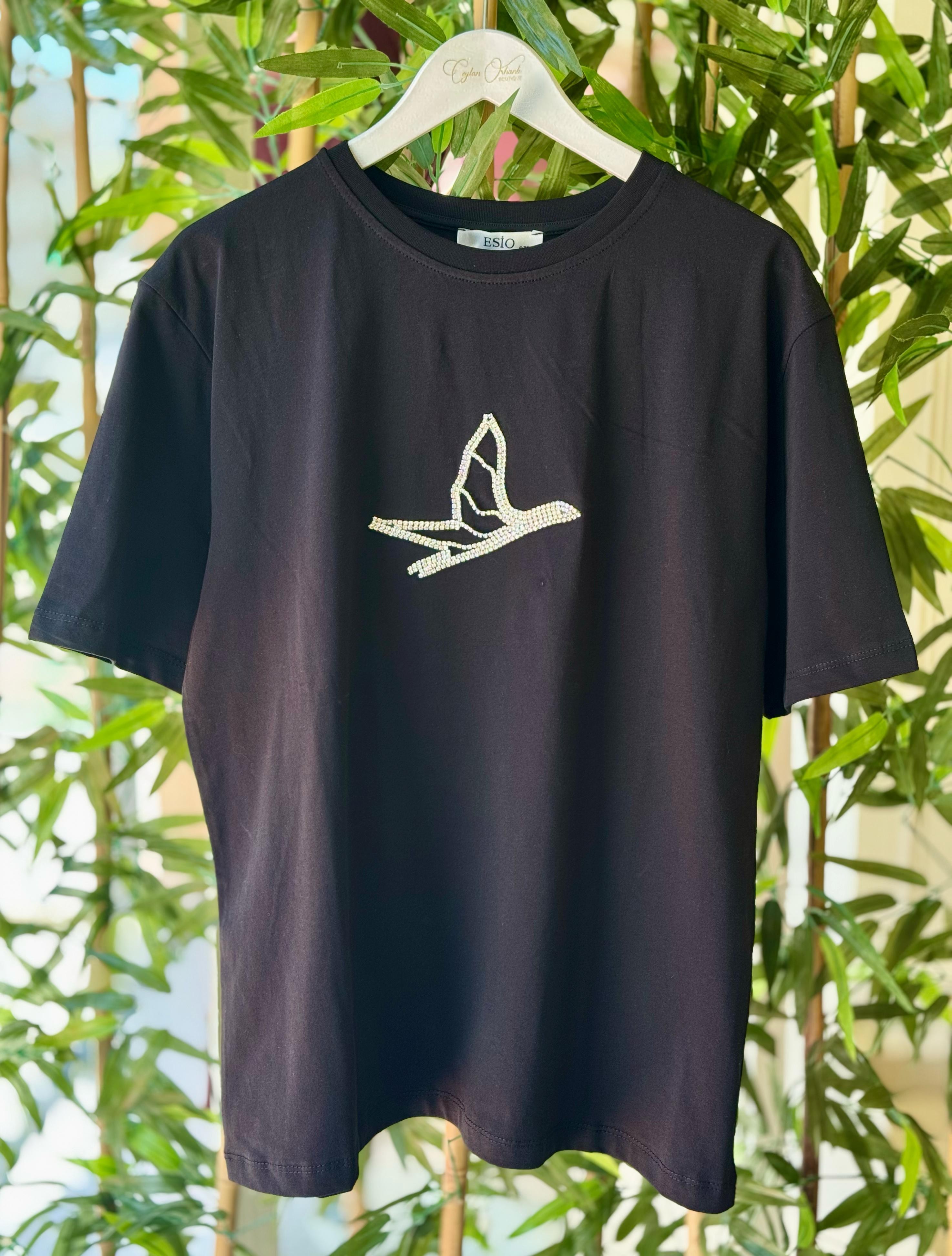 KIRLANGIÇ TSHIRT - SİYAH