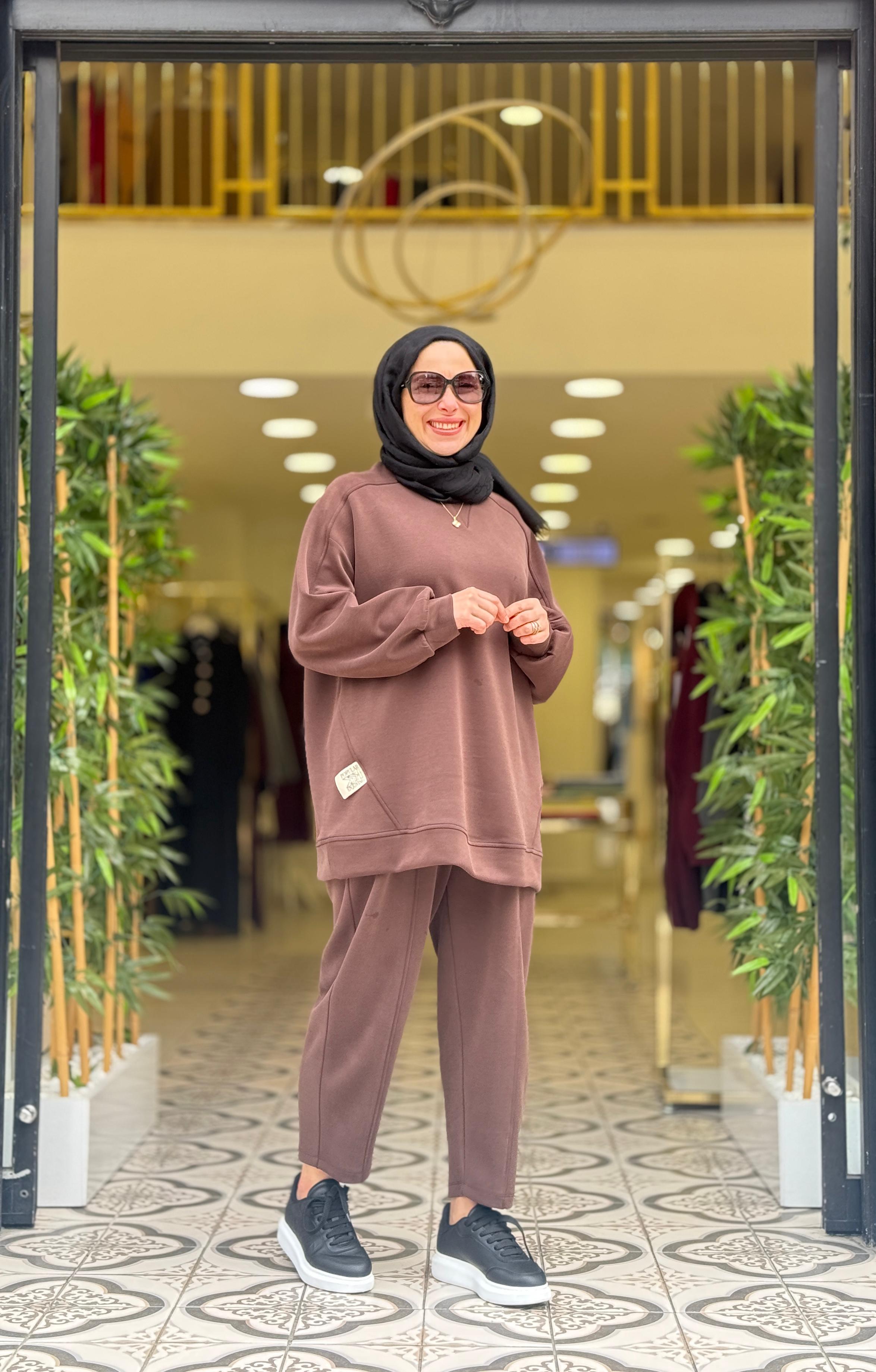 GAZELLE PANTOLONLU TAKIM - KAHVE