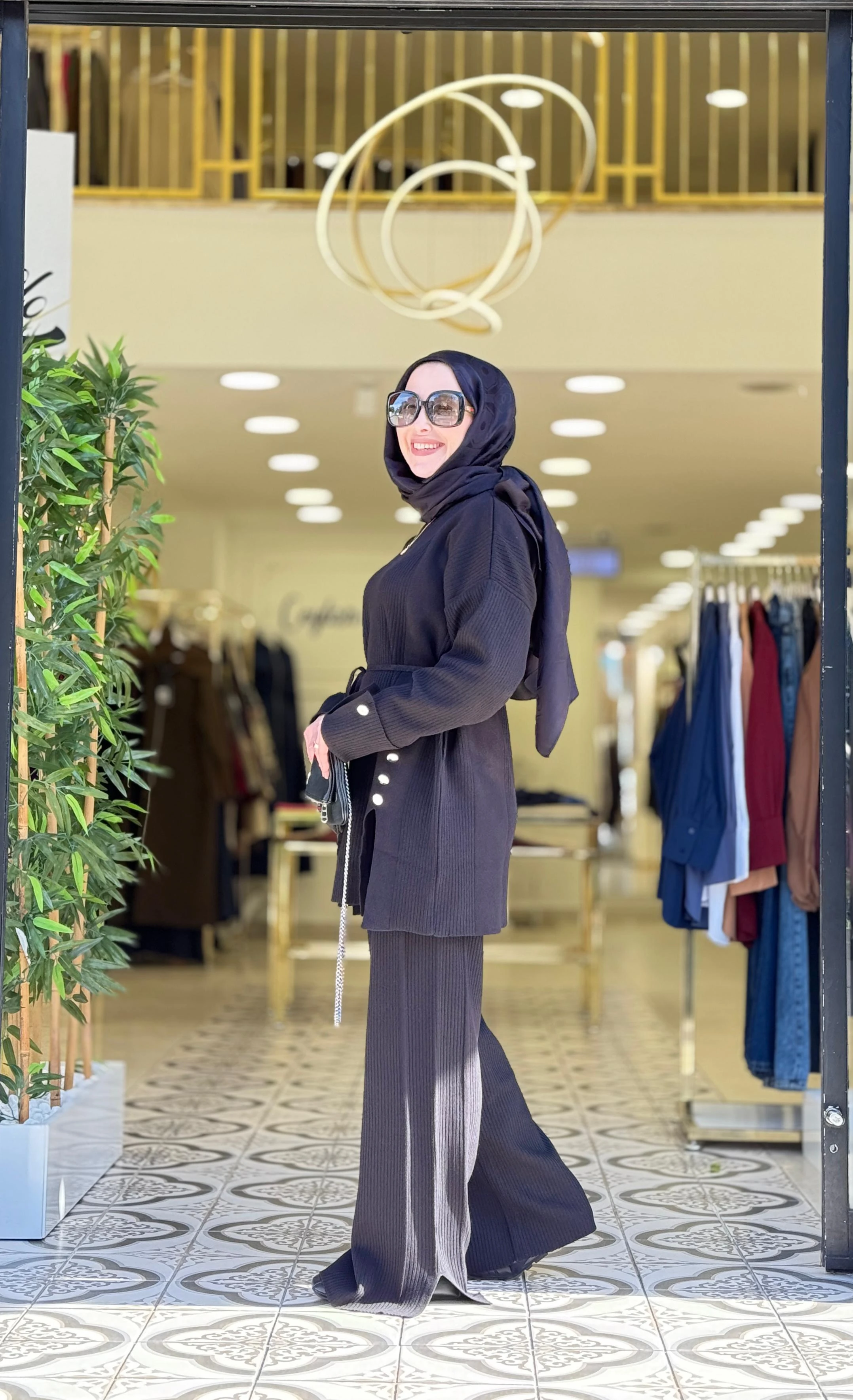 ZÜLAL TRİKO TAKIM - SİYAH