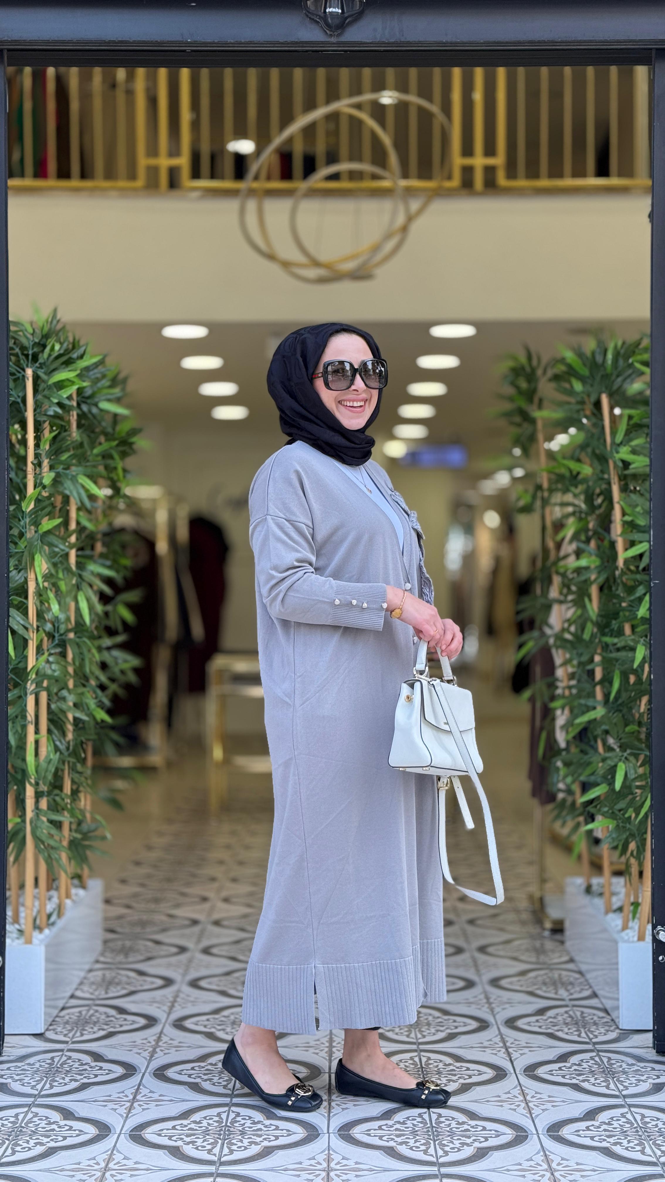 LİSA UZUN DESENLİ HIRKA