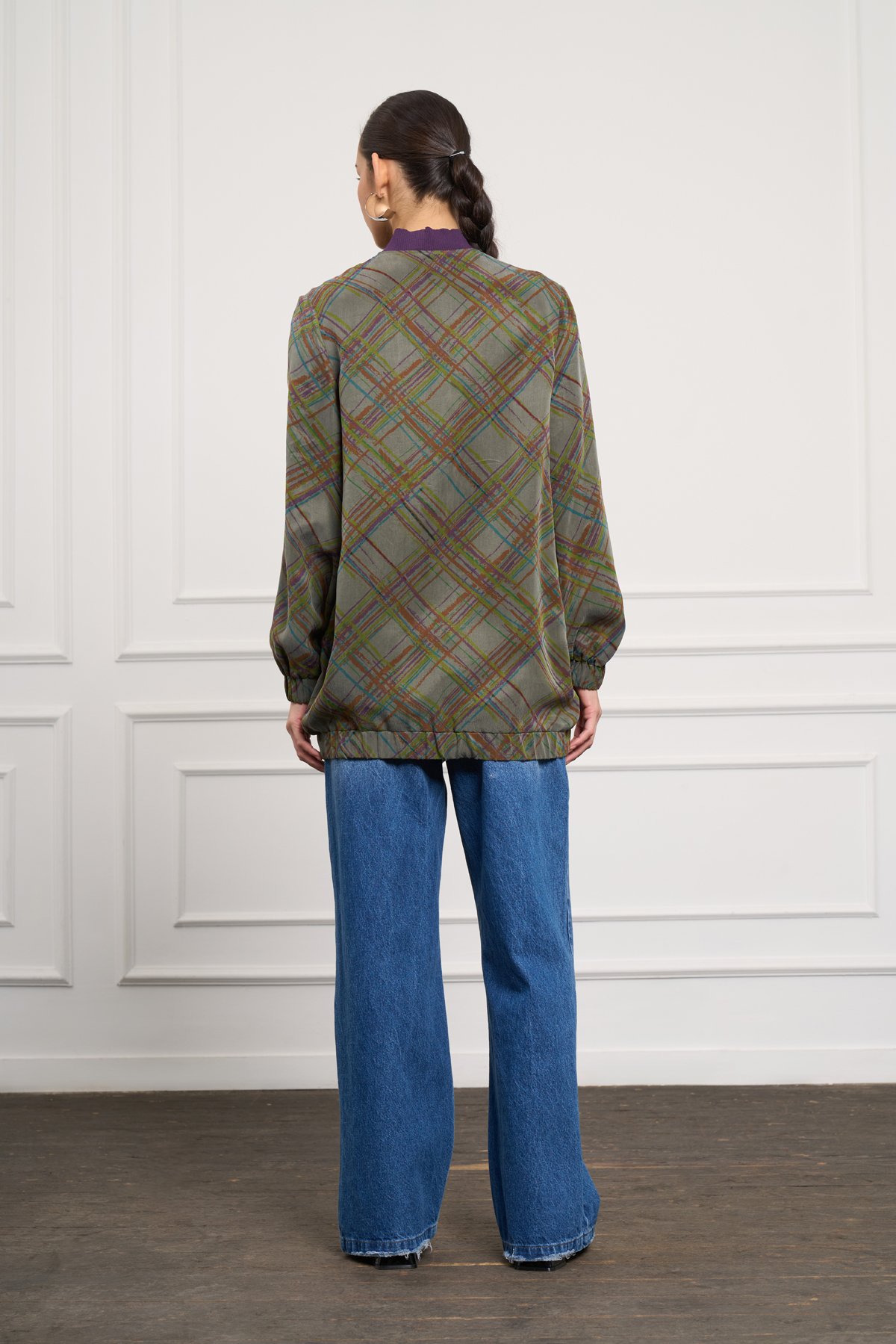 NUSS LEA BOMBER KAP - HAKİ