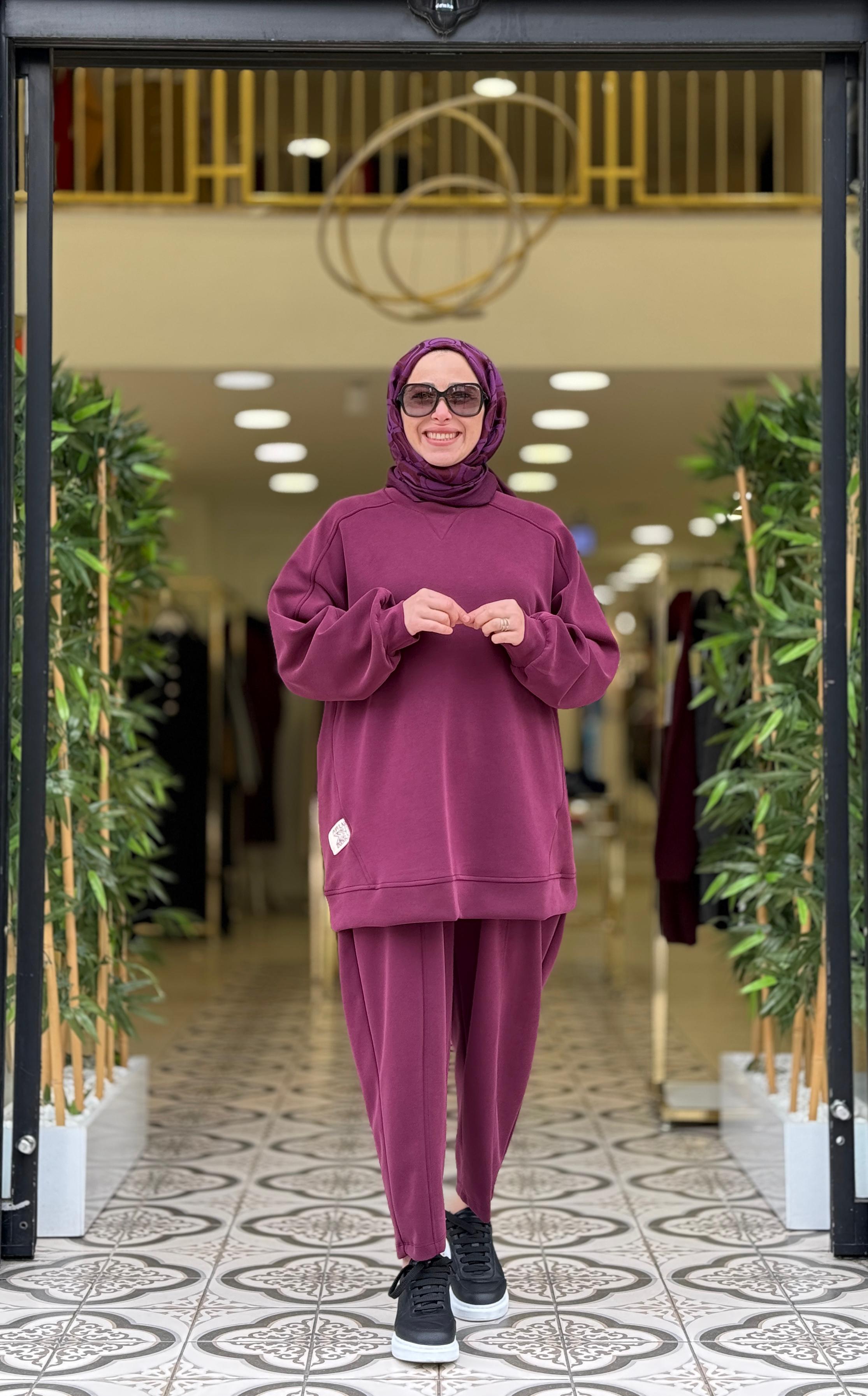 GAZELLE PANTOLONLU TAKIM - BORDO