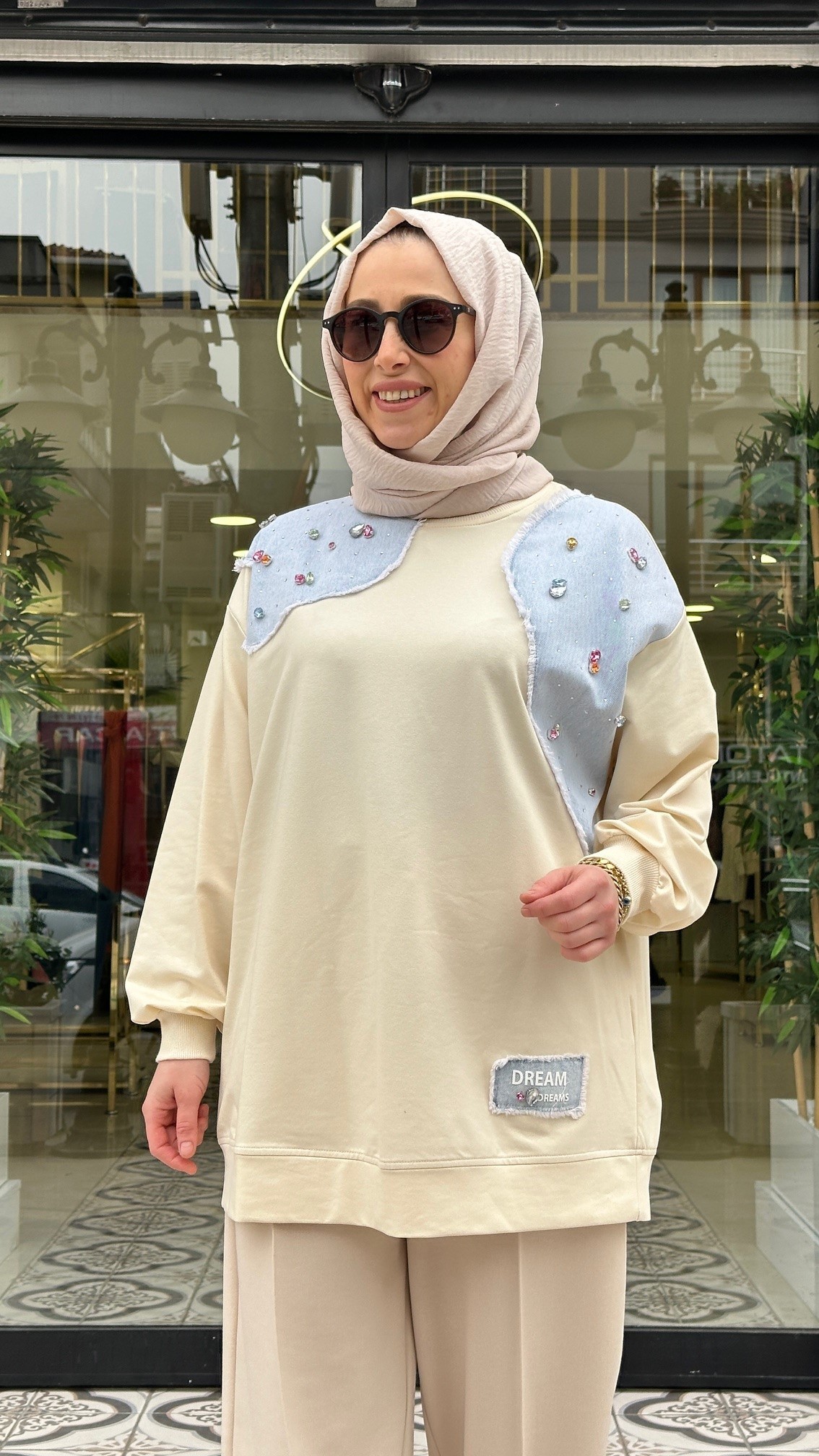 DREAMS KOT GARNİLİ TAŞLI SWEAT