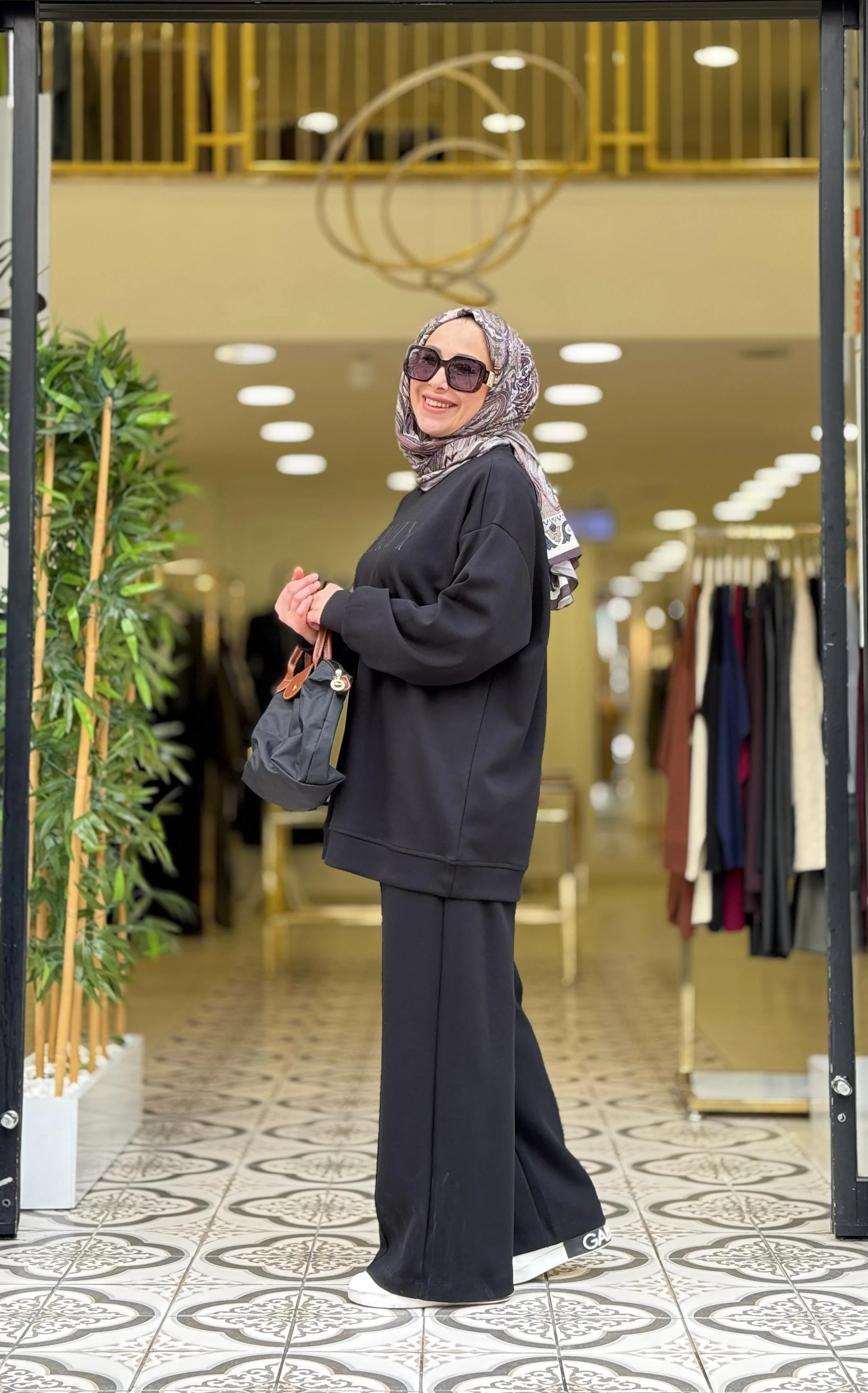 BEAUTY PANTOLONLU TAKIM - SİYAH