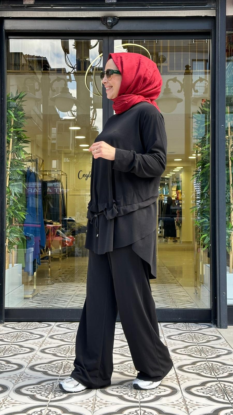 CEROMONY ÖNDEN BAĞLAMALI ŞİFON KREP TAKIM