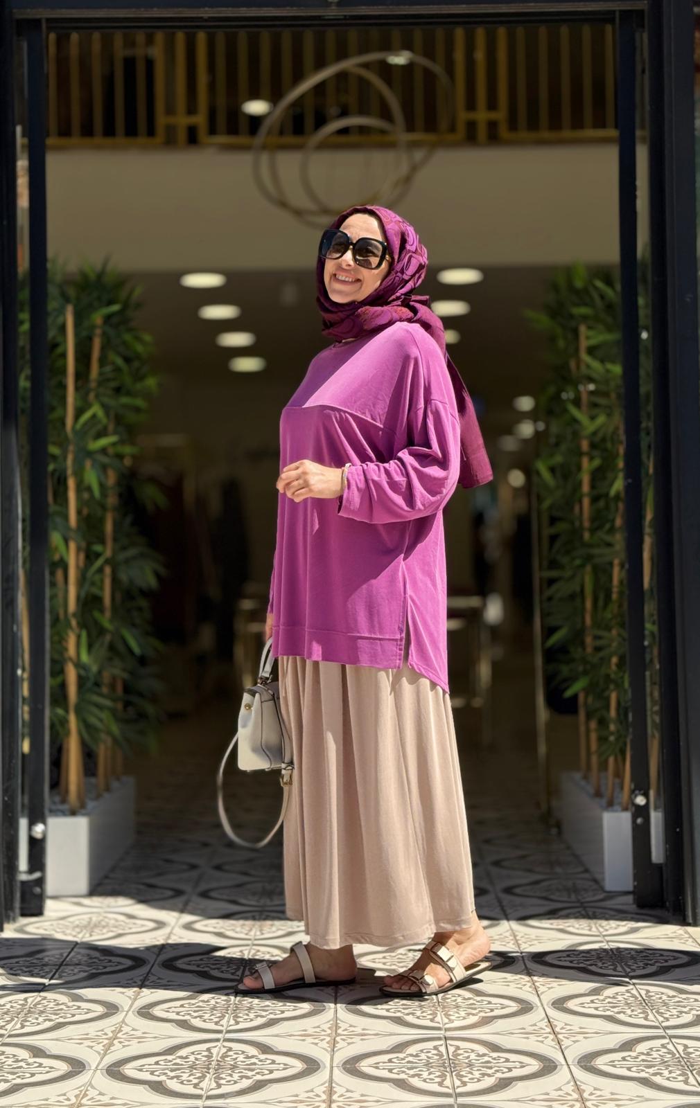 VİCTOR MODAL SWEAT - FUŞYA
