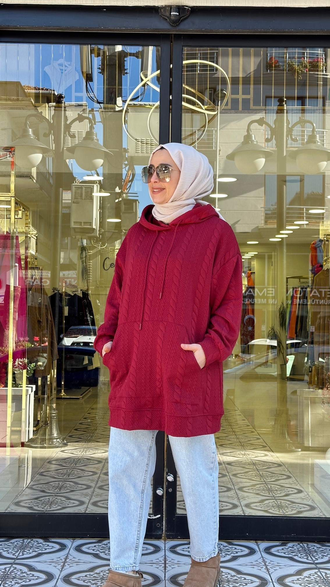 TARABYA ÖRGÜ MODELLİ SWEAT