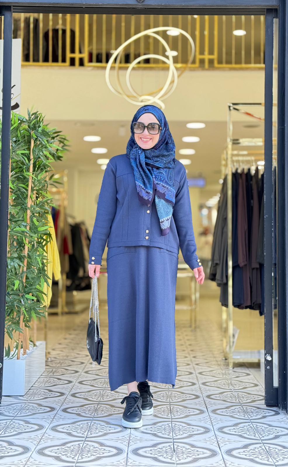 ZENA ETEKLİ TAKIM - LACİVERT