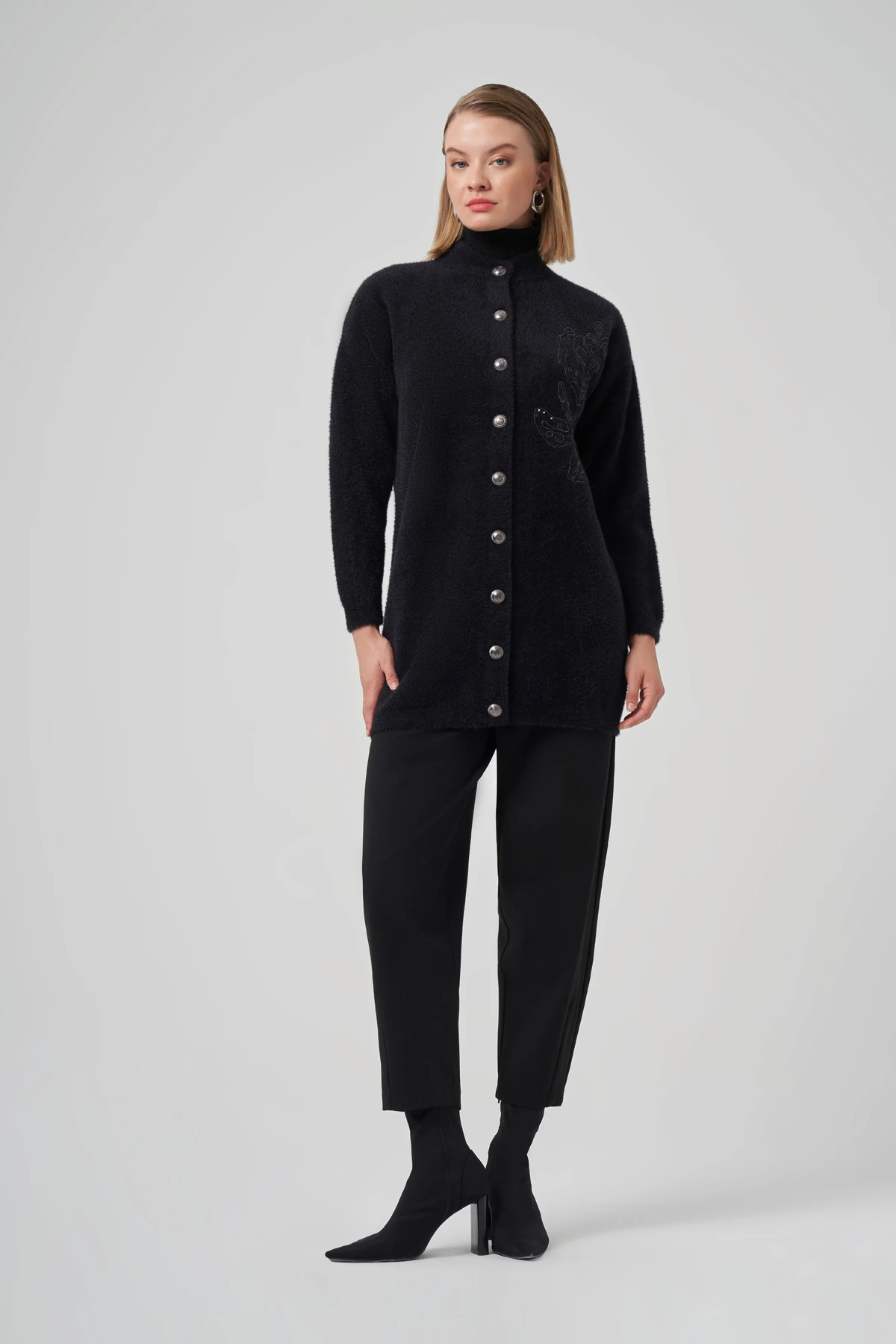 NUSS ZAYNA ANGORA HIRKA - SİYAH