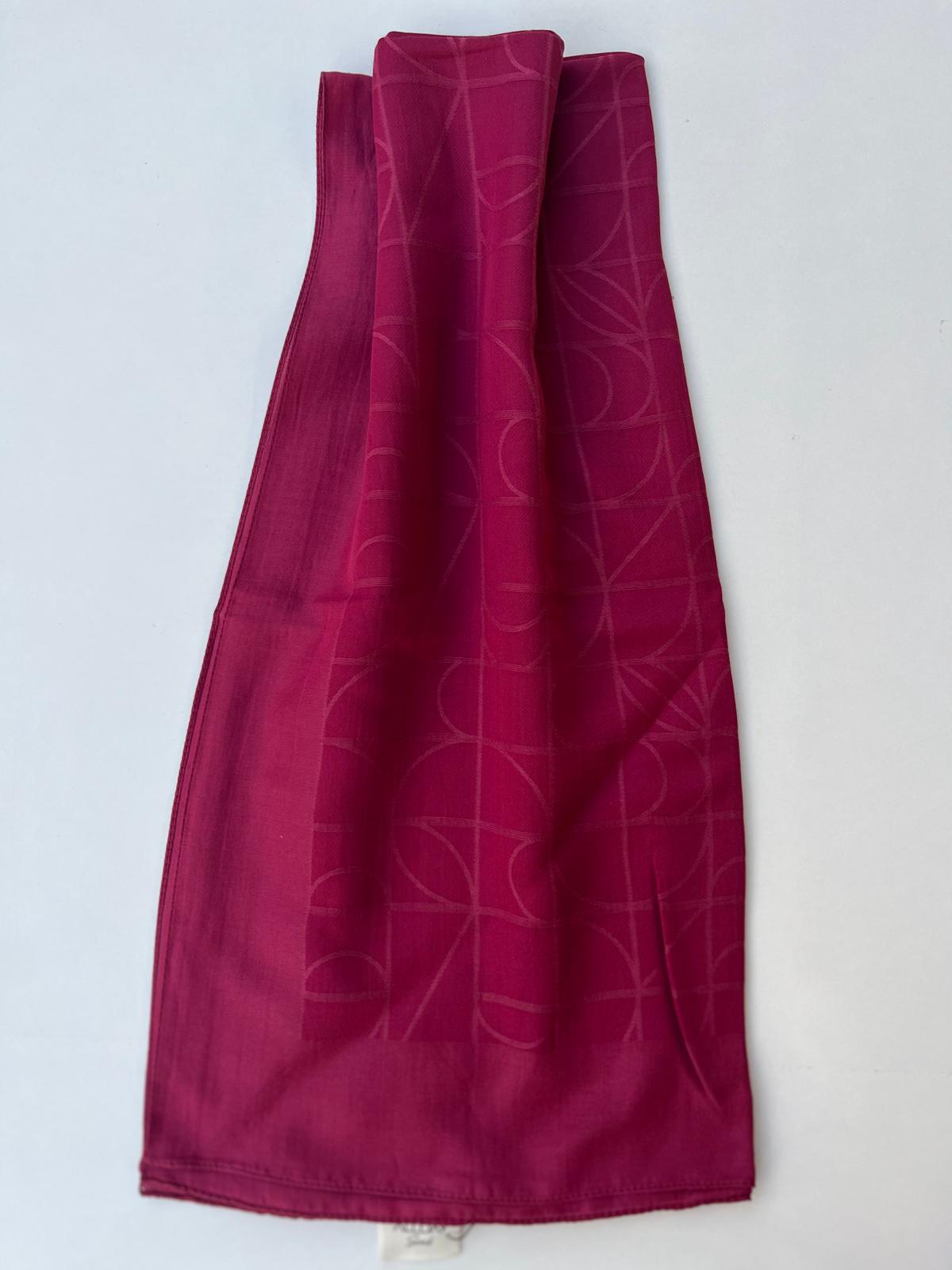 ALLDAY İPEK EŞARP - VİŞNE