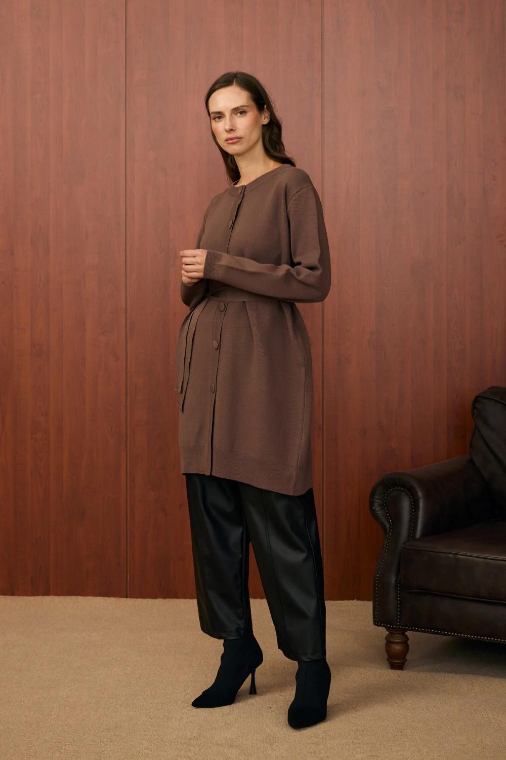 MERWİSH BOMBER HIRKA - KAHVE