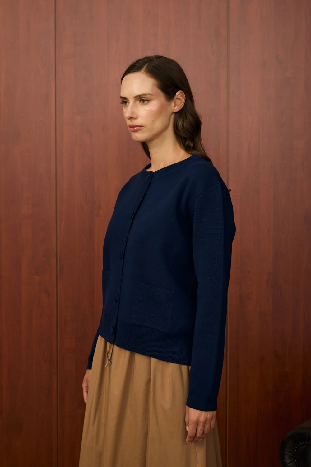 MERWİSH BOMBER MİNİ HIRKA - LACİVERT