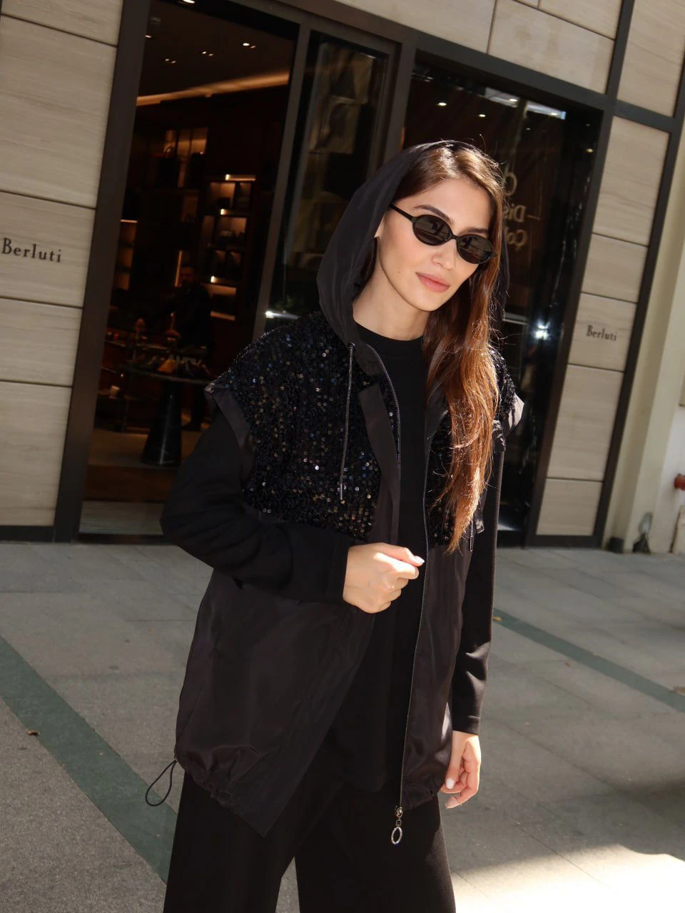 AREL PULLU PAYETLİ TAKIM - SİYAH