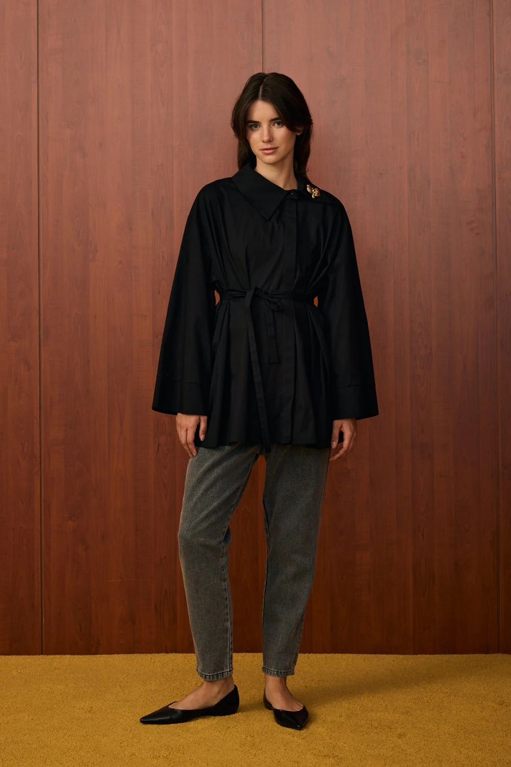 MERWİSH 1533 MADRİD ŞIK GÖMLEK - SİYAH