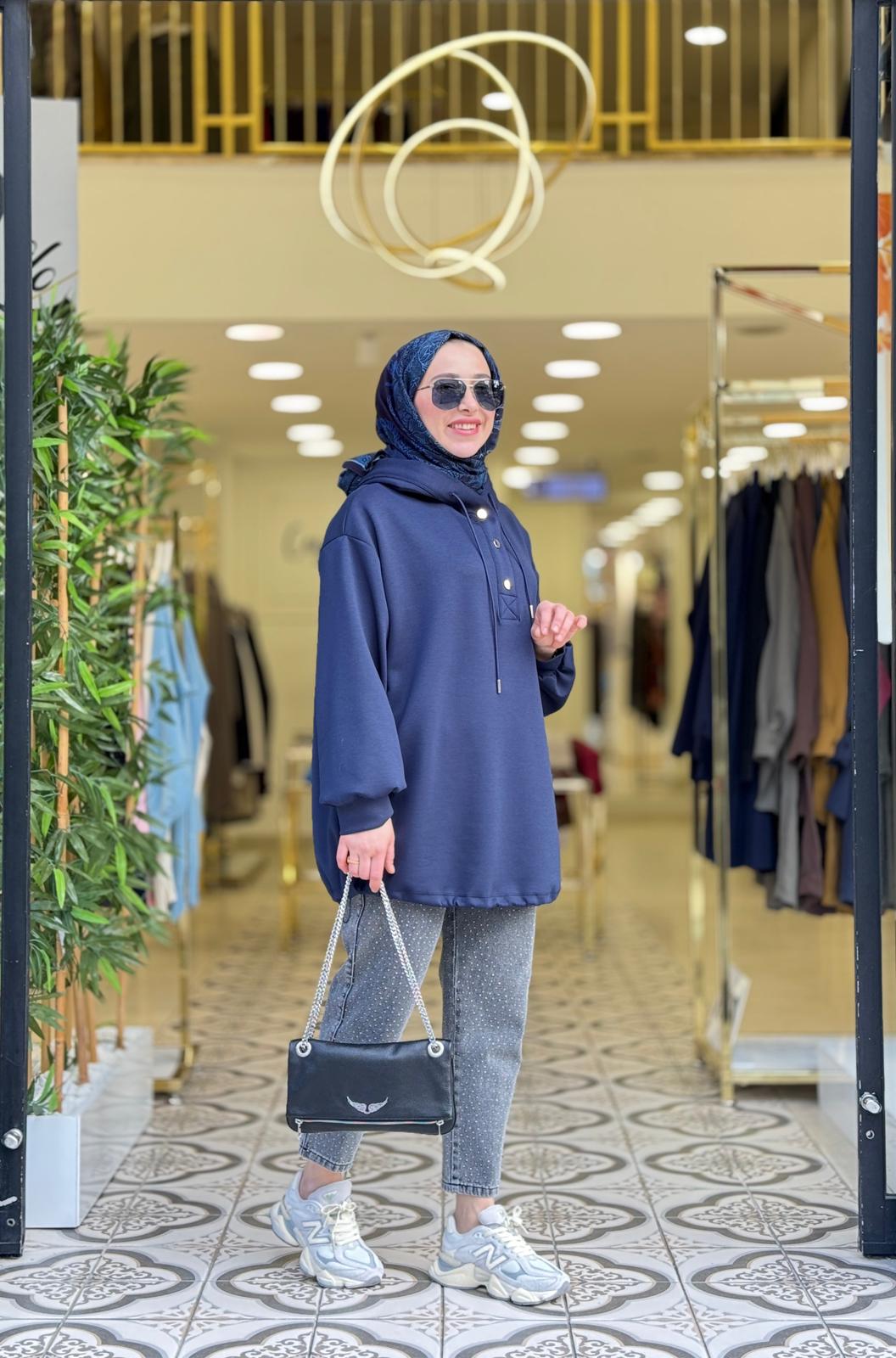 KARYOKA ÇITÇITLI KAP - LACİVERT