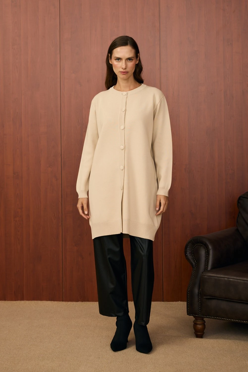 MERWİSH BOMBER HIRKA - BEJ